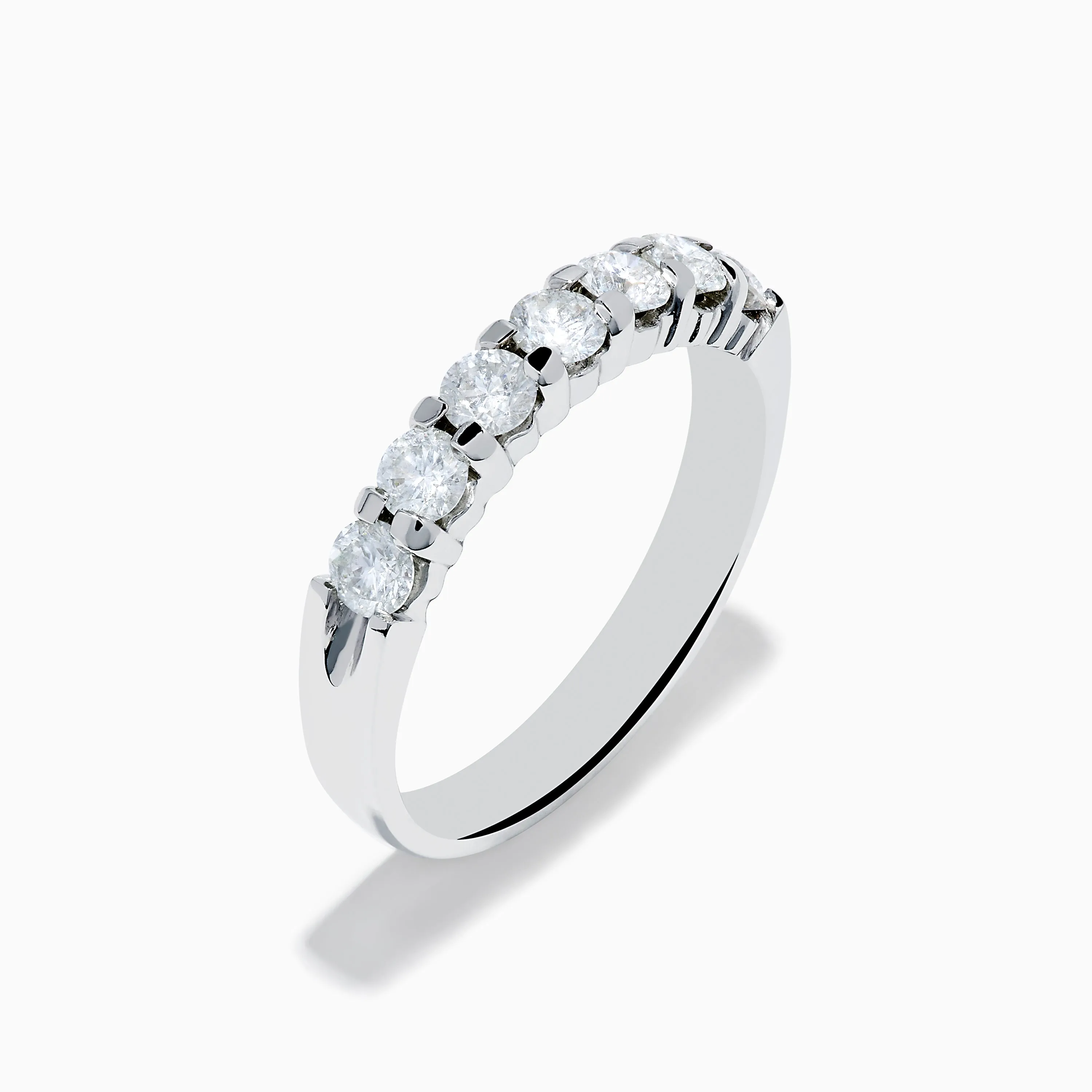 14K White Gold 7-Stone Prong Set Diamond Band, 0.75 TCW sold by Effy product image thumbnail 4