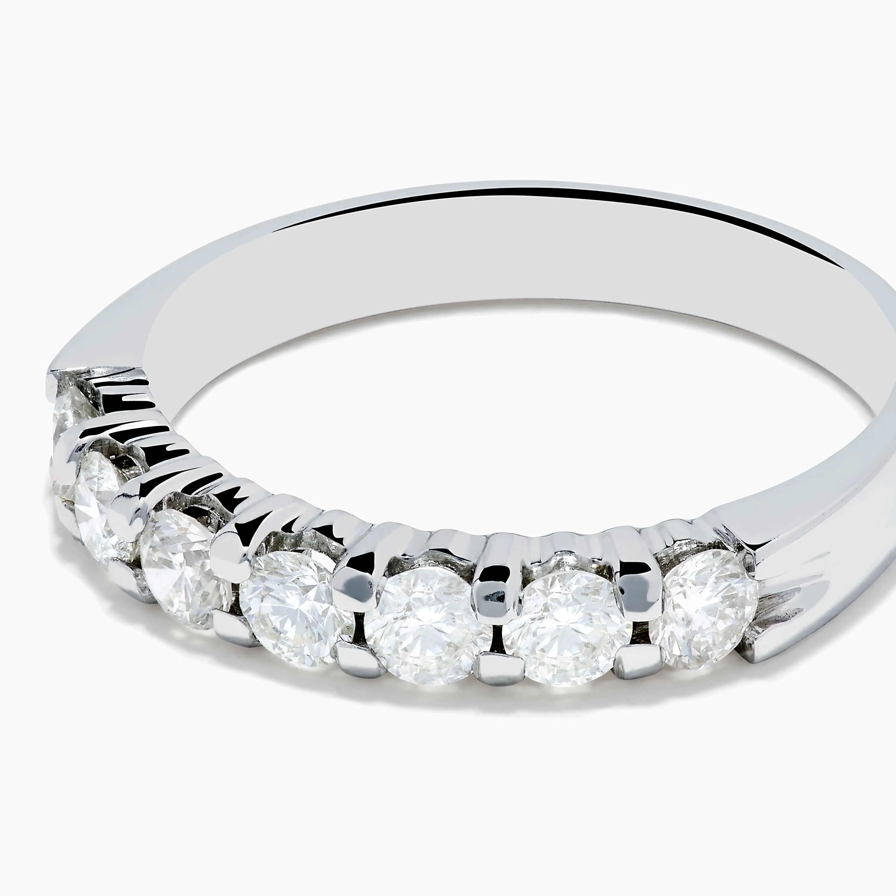 14K White Gold 7-Stone Prong Set Diamond Band, 0.75 TCW sold by Effy product image thumbnail 2