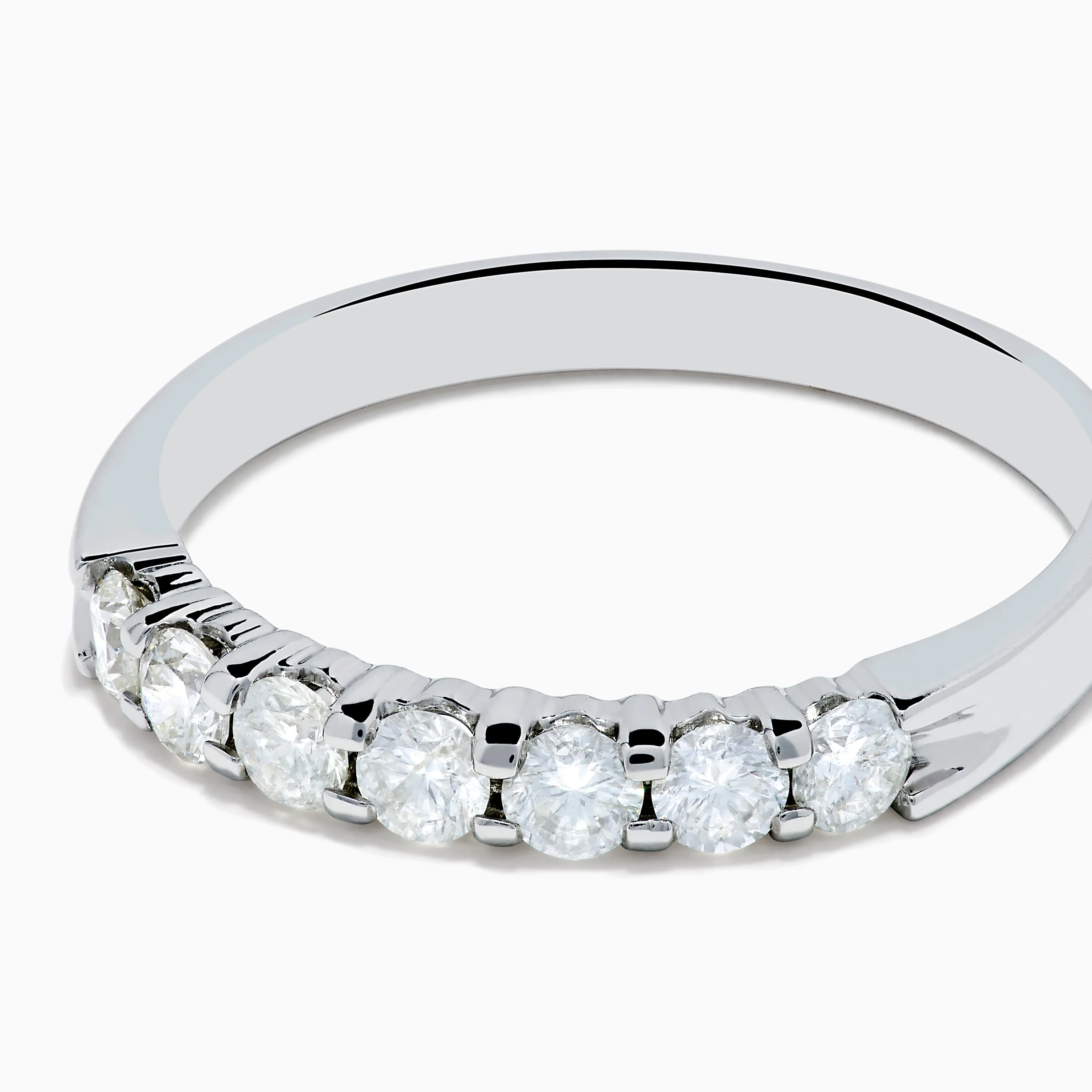 14K White Gold 7-Stone Prong Set Diamond Band, 0.50 TCW sold by Effy product image thumbnail 2