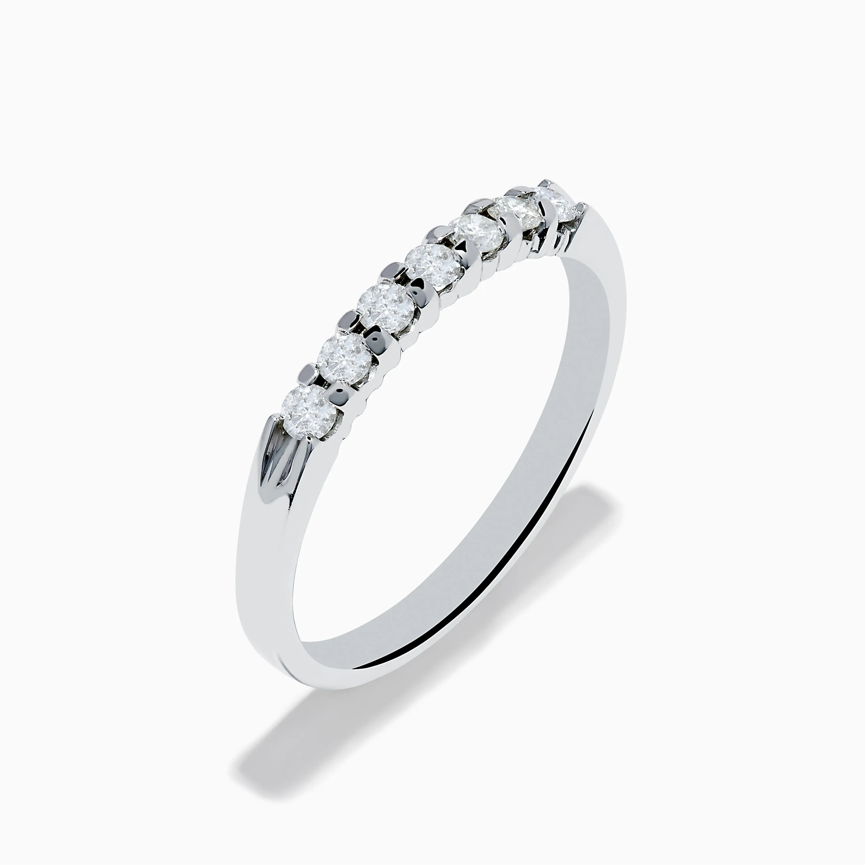 14K White Gold 7-Stone Prong Set Diamond Band, 0.25 TCW sold by Effy product image thumbnail 4