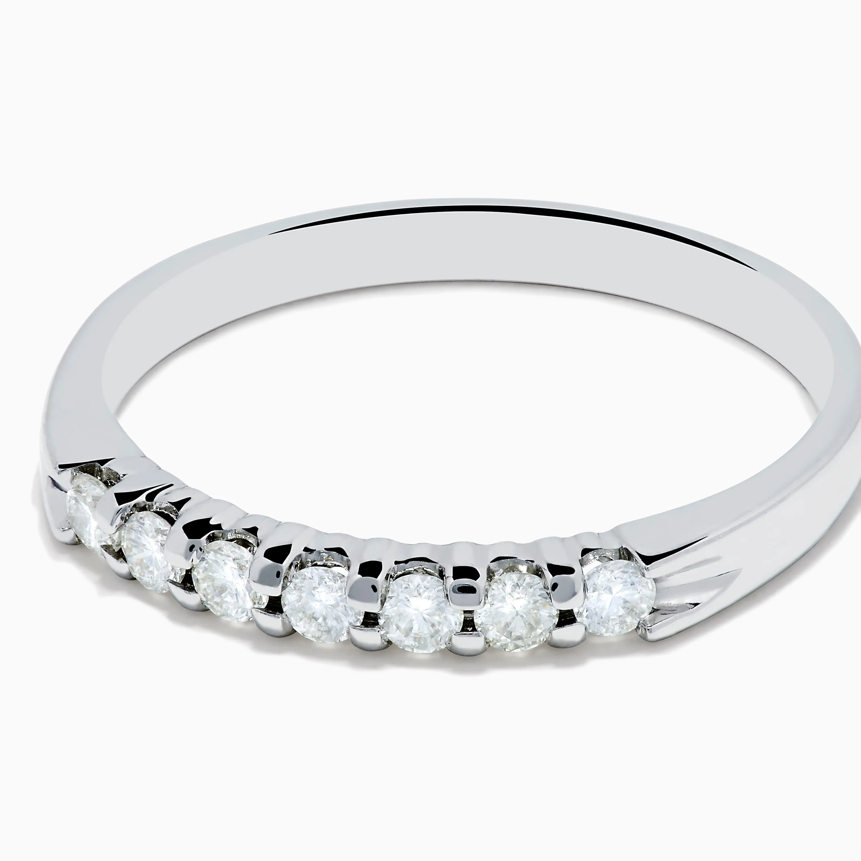 14K White Gold 7-Stone Prong Set Diamond Band, 0.25 TCW sold by Effy product image thumbnail 2