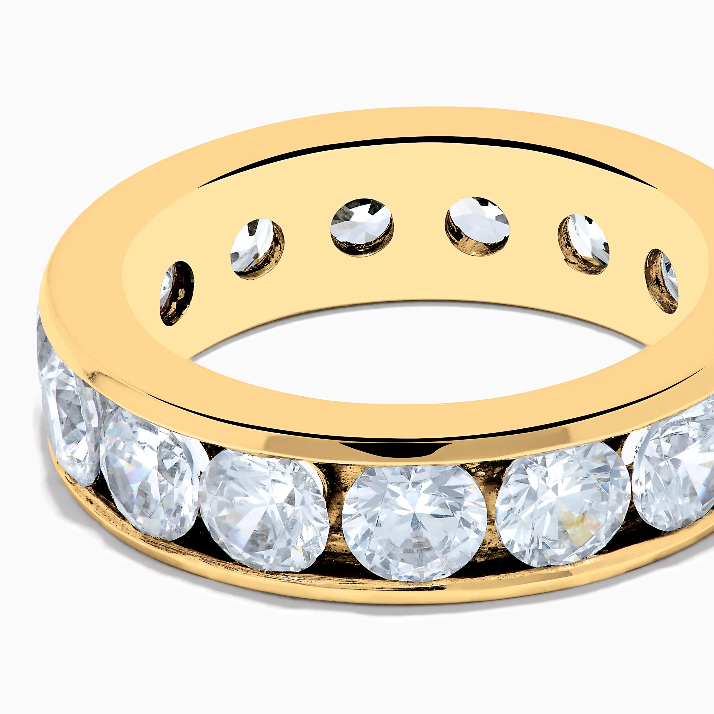 14K Yellow Gold Channel Set Diamond Eternity Band, 5.00 TCW sold by Effy product image thumbnail 2