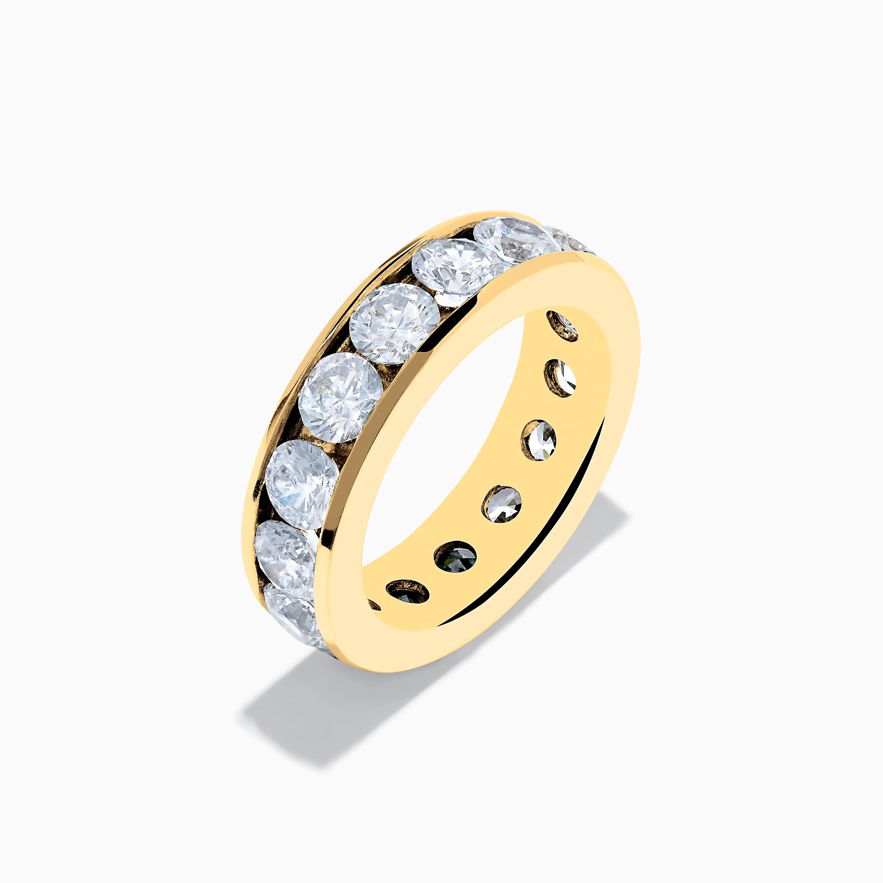 14K Yellow Gold Channel Set Diamond Eternity Band, 5.00 TCW sold by Effy product image thumbnail 4