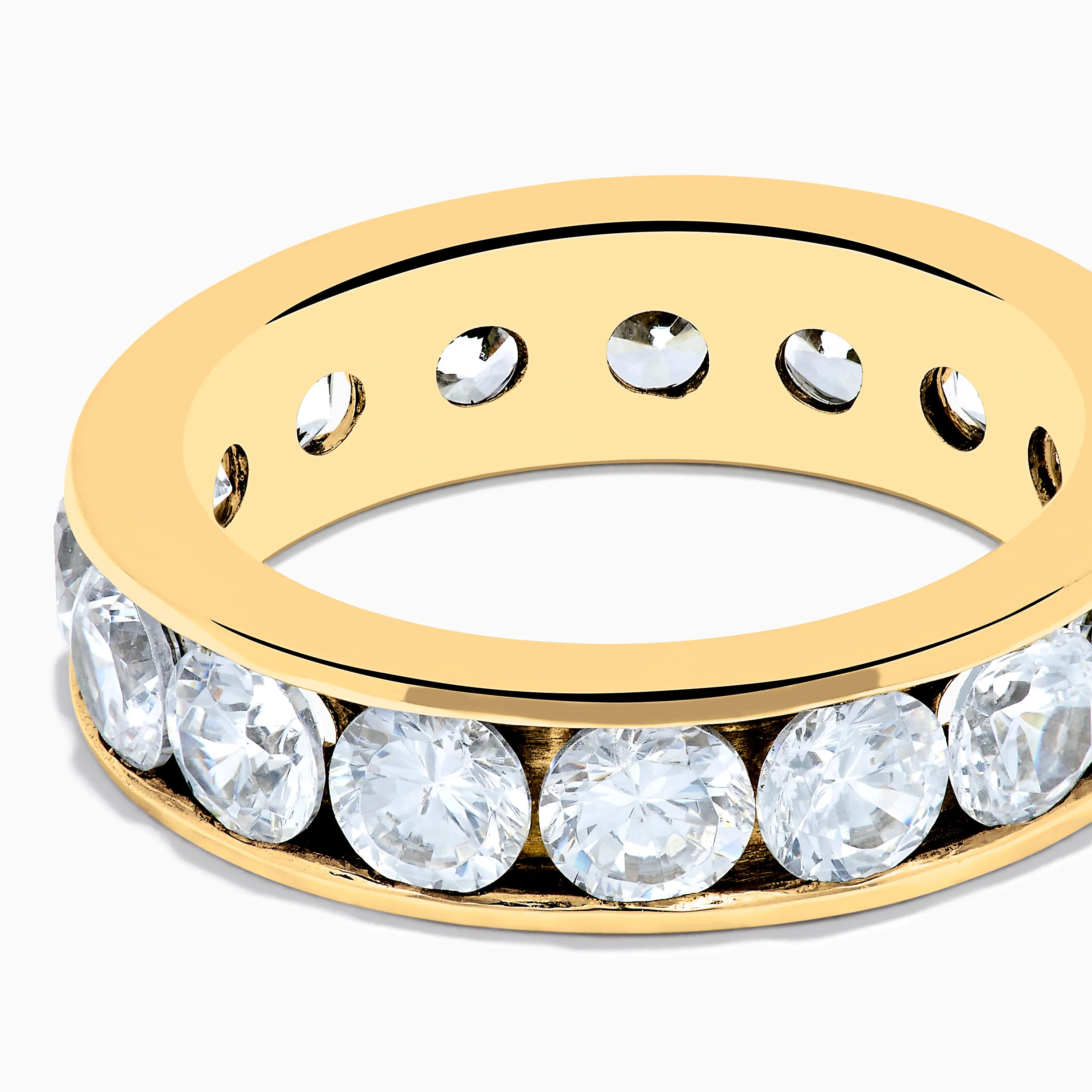 14K Yellow Gold Channel Set Diamond Eternity Band, 4.00 TCW sold by Effy product image thumbnail 2