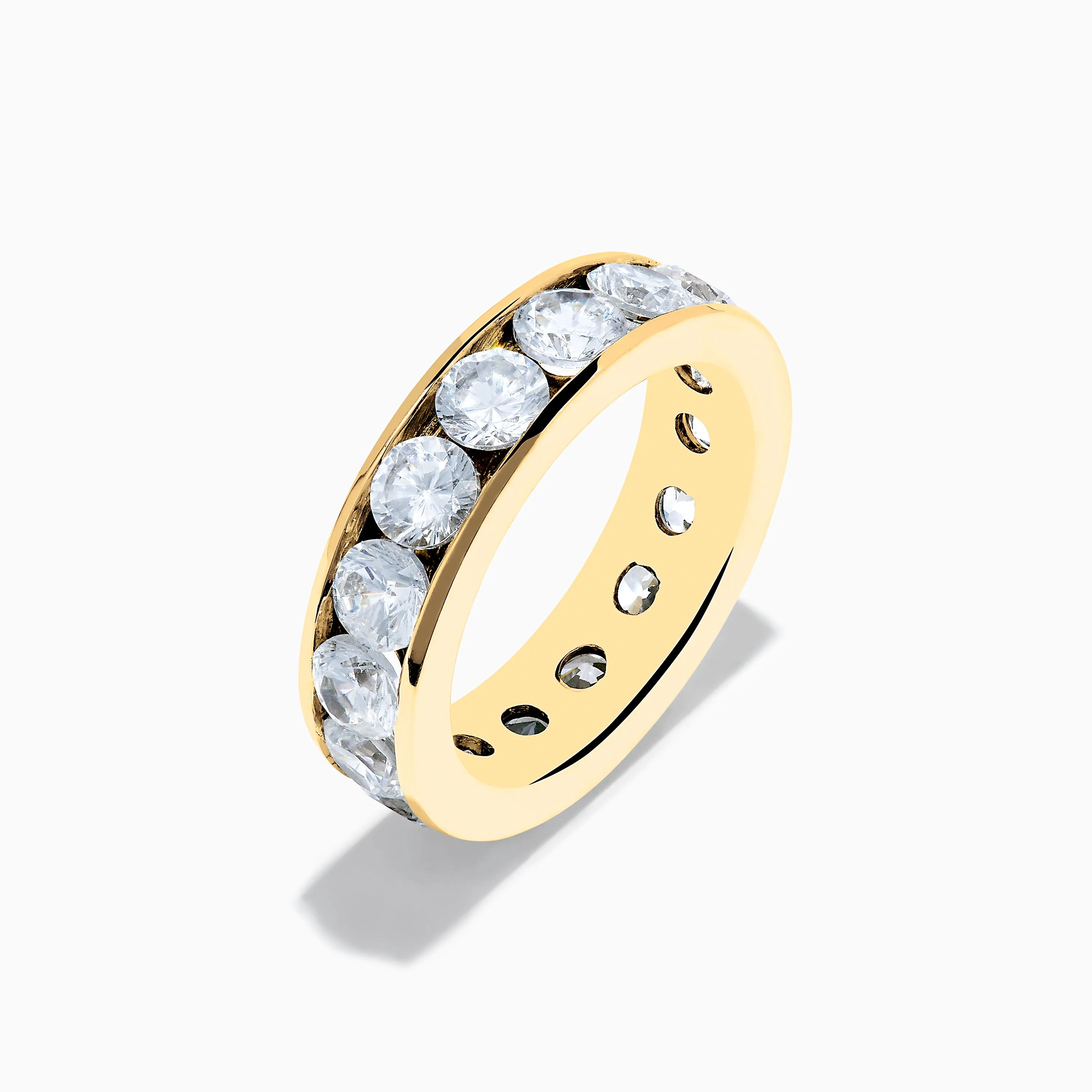 14K Yellow Gold Channel Set Diamond Eternity Band, 4.00 TCW sold by Effy product image thumbnail 4