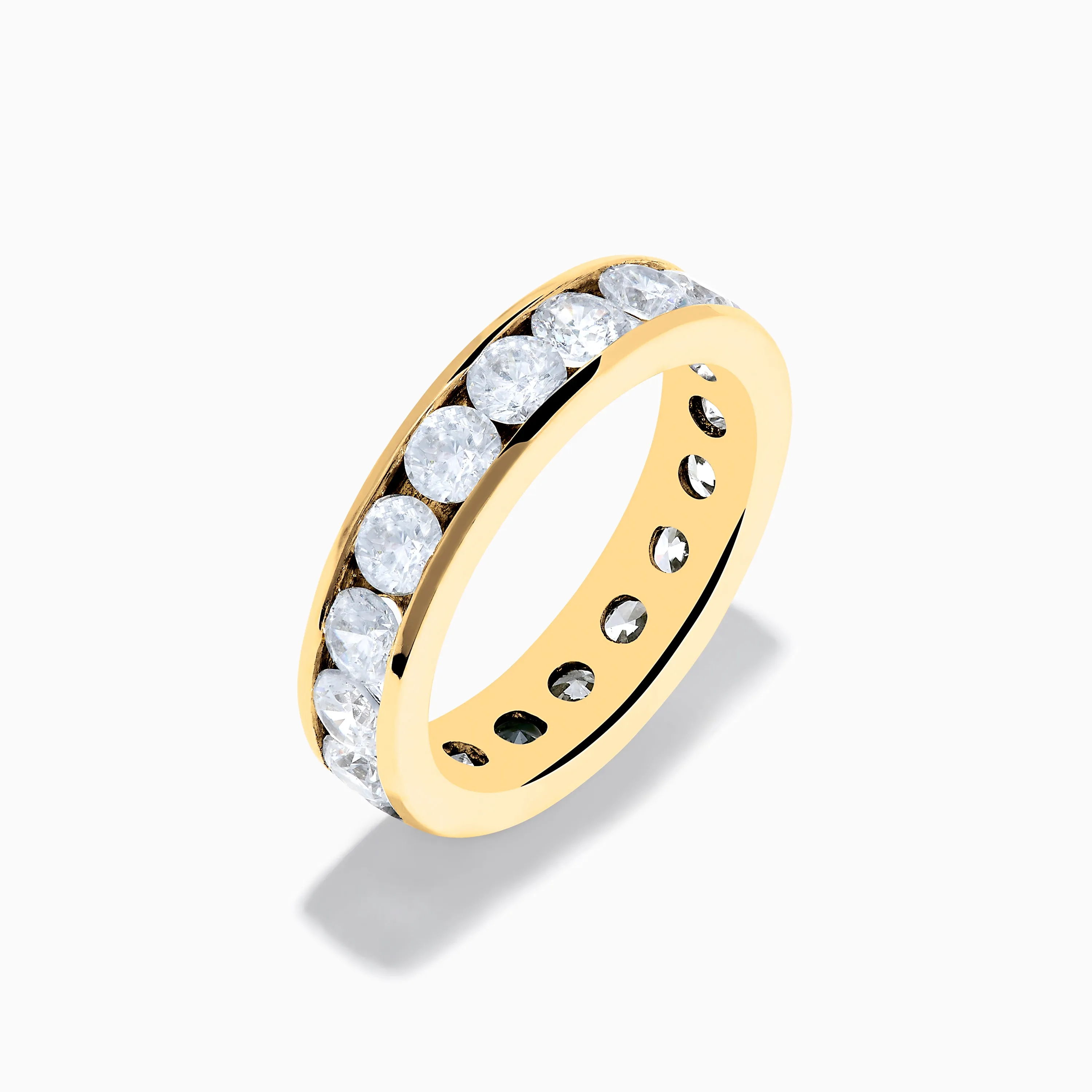 14K Yellow Gold Channel Set Diamond Eternity Band, 3.00 TCW sold by Effy product image thumbnail 4
