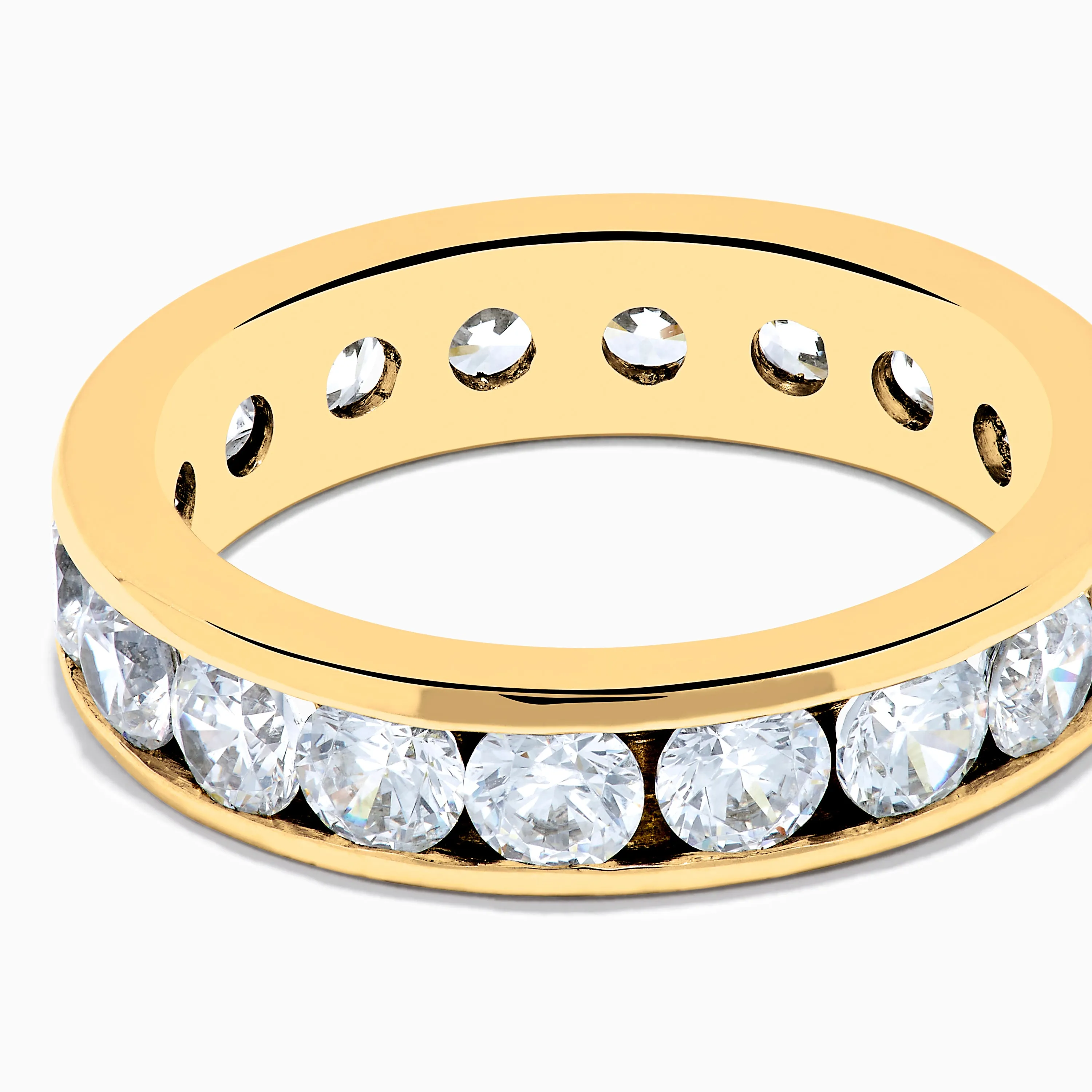 14K Yellow Gold Channel Set Diamond Eternity Band, 3.00 TCW sold by Effy product image thumbnail 2