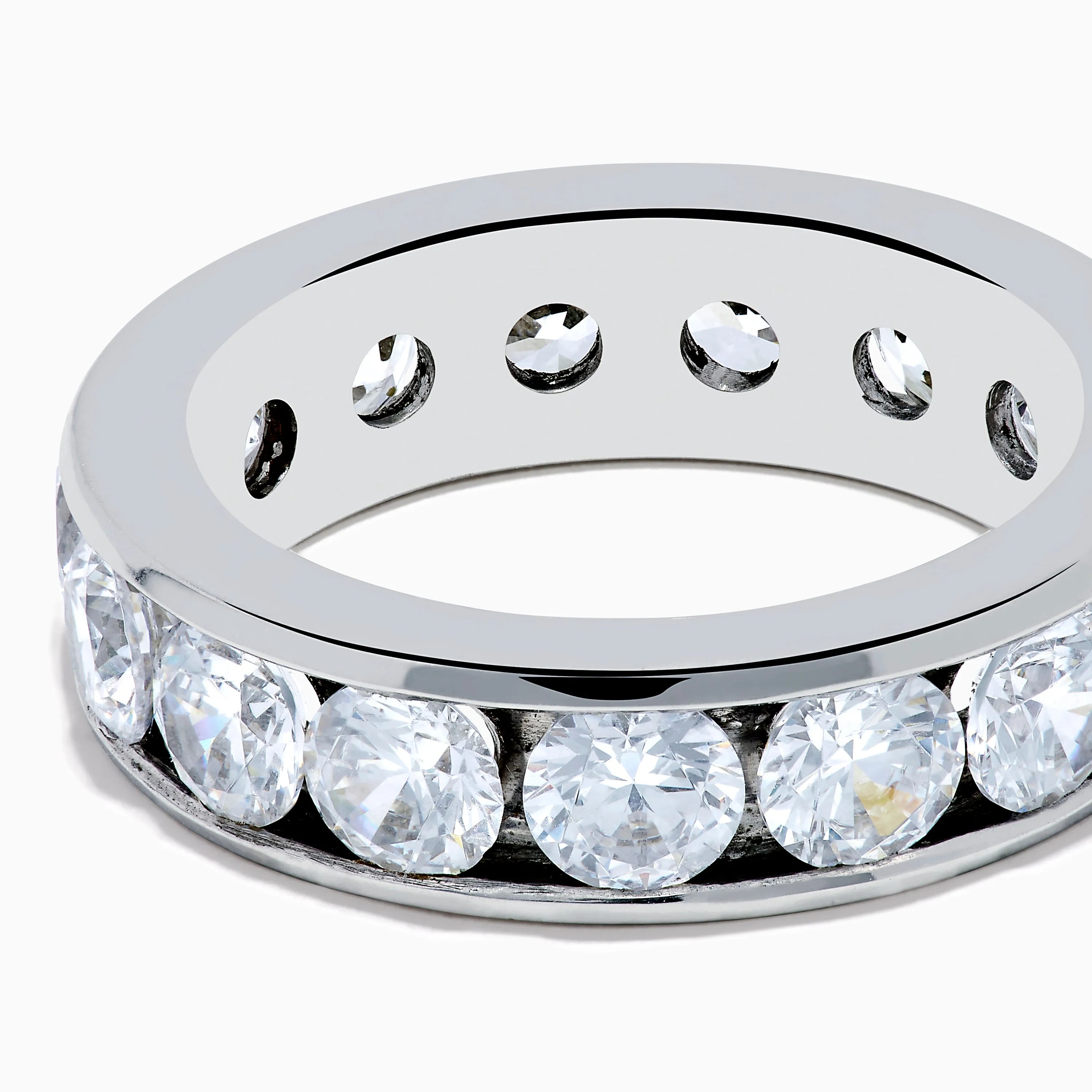 14K White Gold Channel Set Diamond Eternity Band, 5.00 TCW sold by Effy product image thumbnail 2