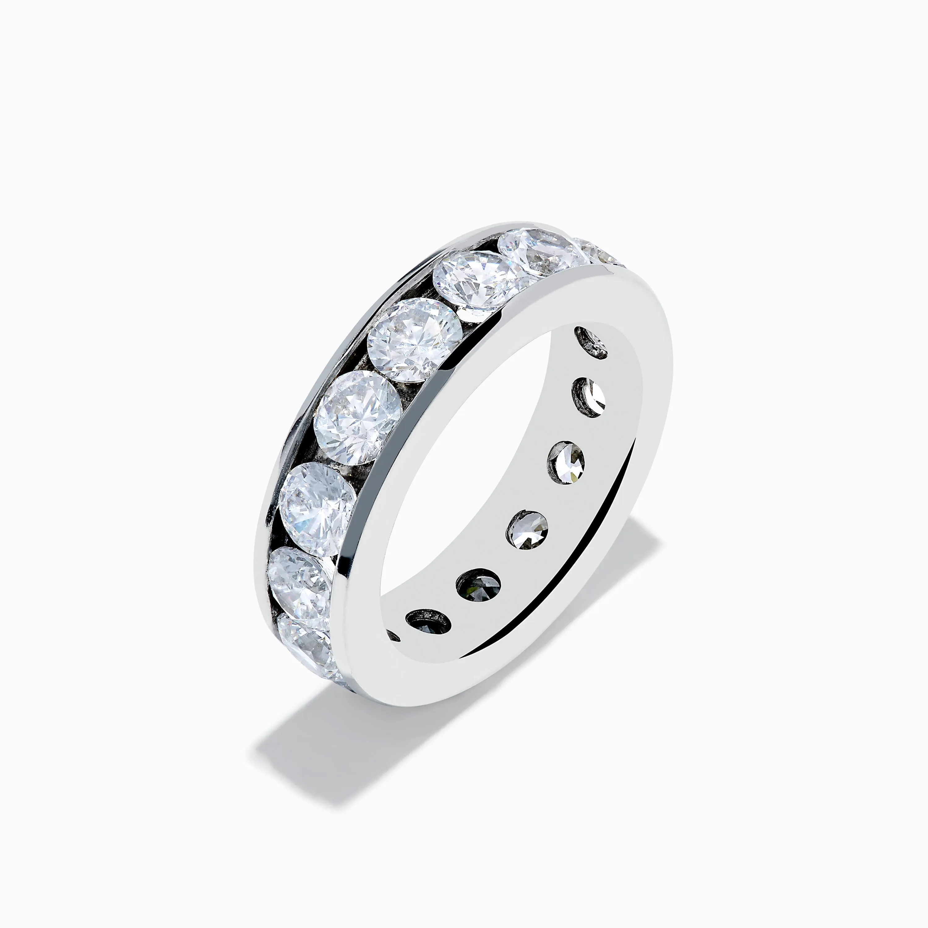 14K White Gold Channel Set Diamond Eternity Band, 5.00 TCW sold by Effy product image thumbnail 4