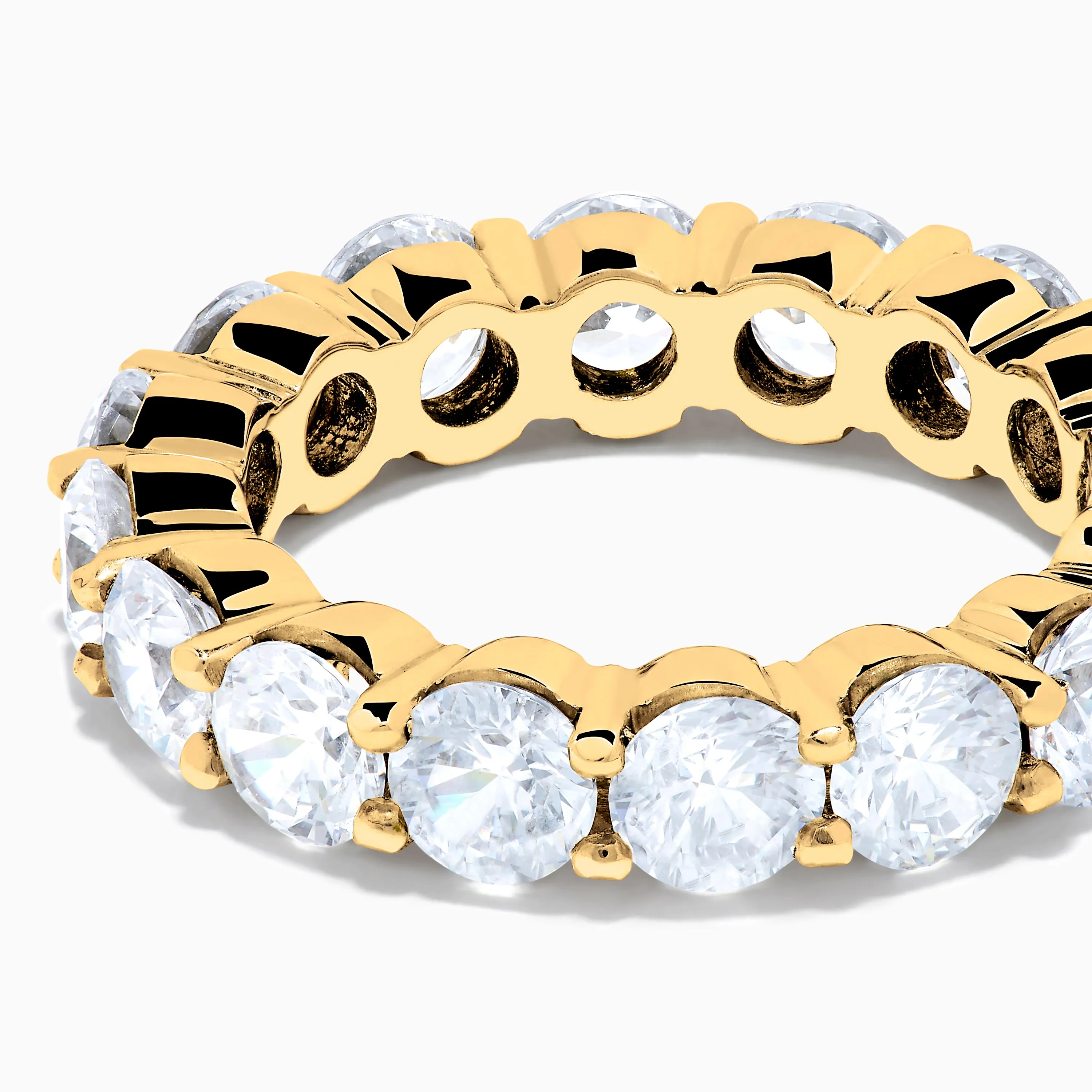 14K Yellow Gold Prong Set Diamond Eternity Band, 5.00 TCW sold by Effy product image thumbnail 2