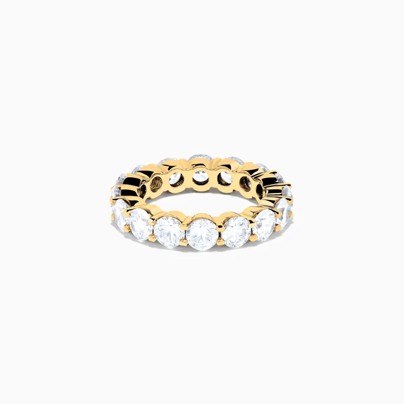 14K Yellow Gold Prong Set Diamond Eternity Band, 5.00 TCW sold by Effy
