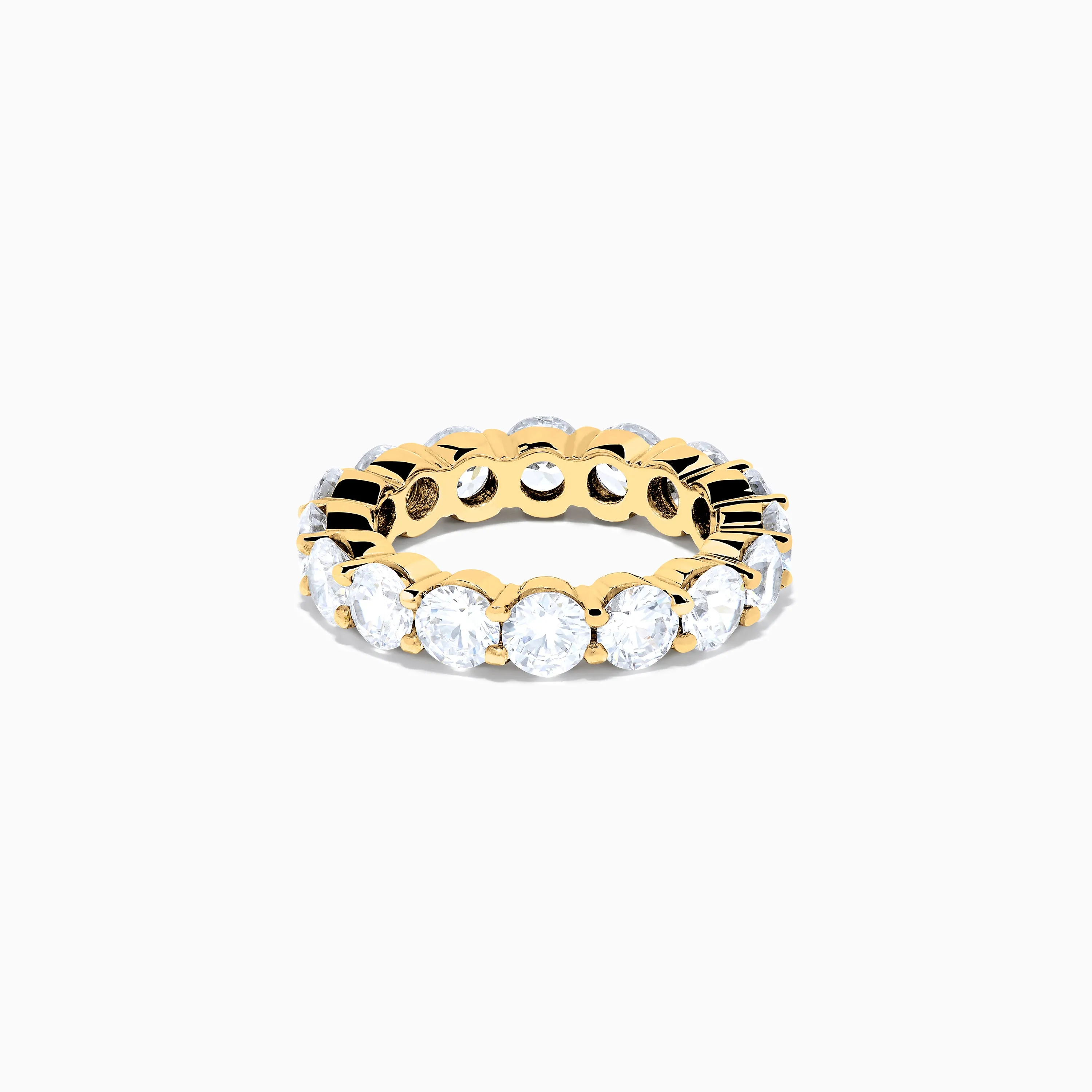 14K Yellow Gold Prong Set Diamond Eternity Band, 5.00 TCW sold by Effy