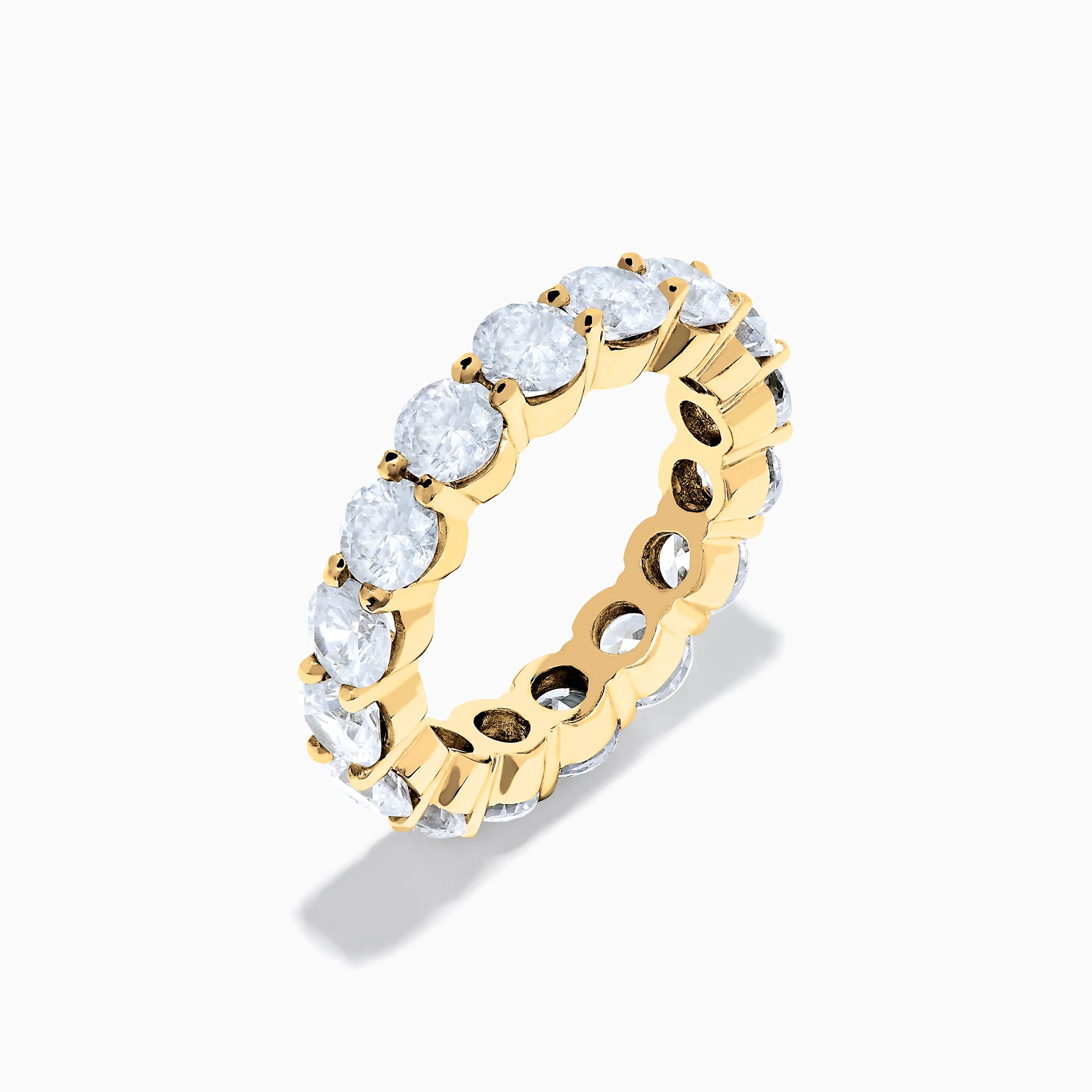 14K Yellow Gold Prong Set Diamond Eternity Band, 5.00 TCW sold by Effy product image thumbnail 4