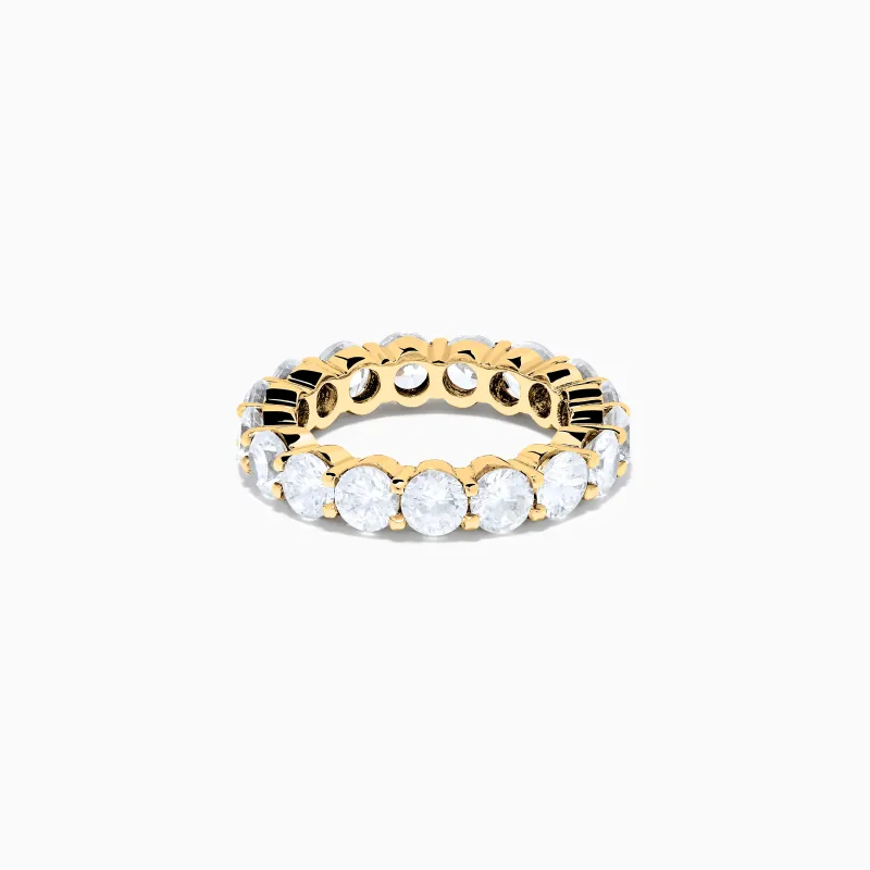 14K Yellow Gold Prong Set Diamond Eternity Band, 4.00 TCW sold by Effy