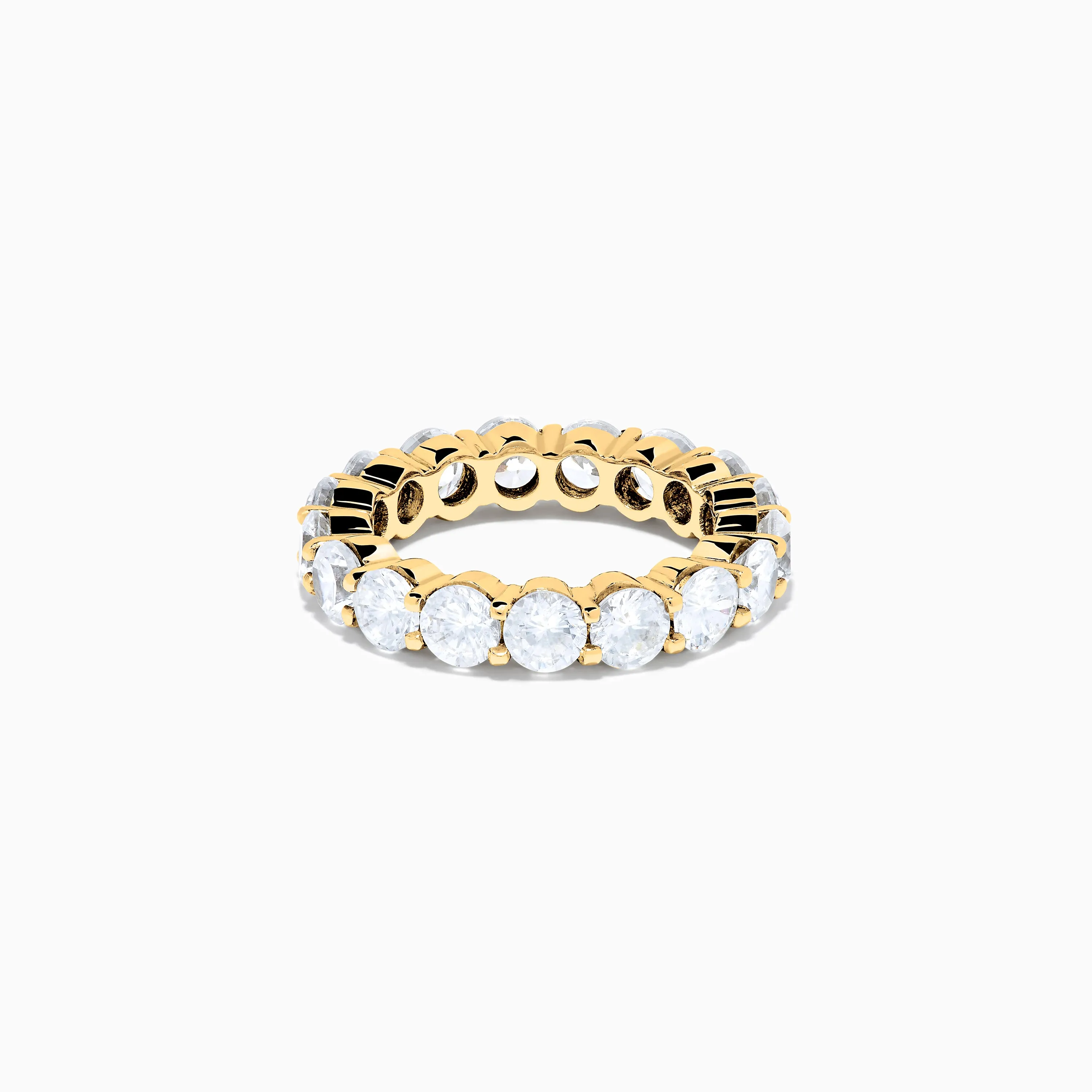 14K Yellow Gold Prong Set Diamond Eternity Band, 4.00 TCW sold by Effy
