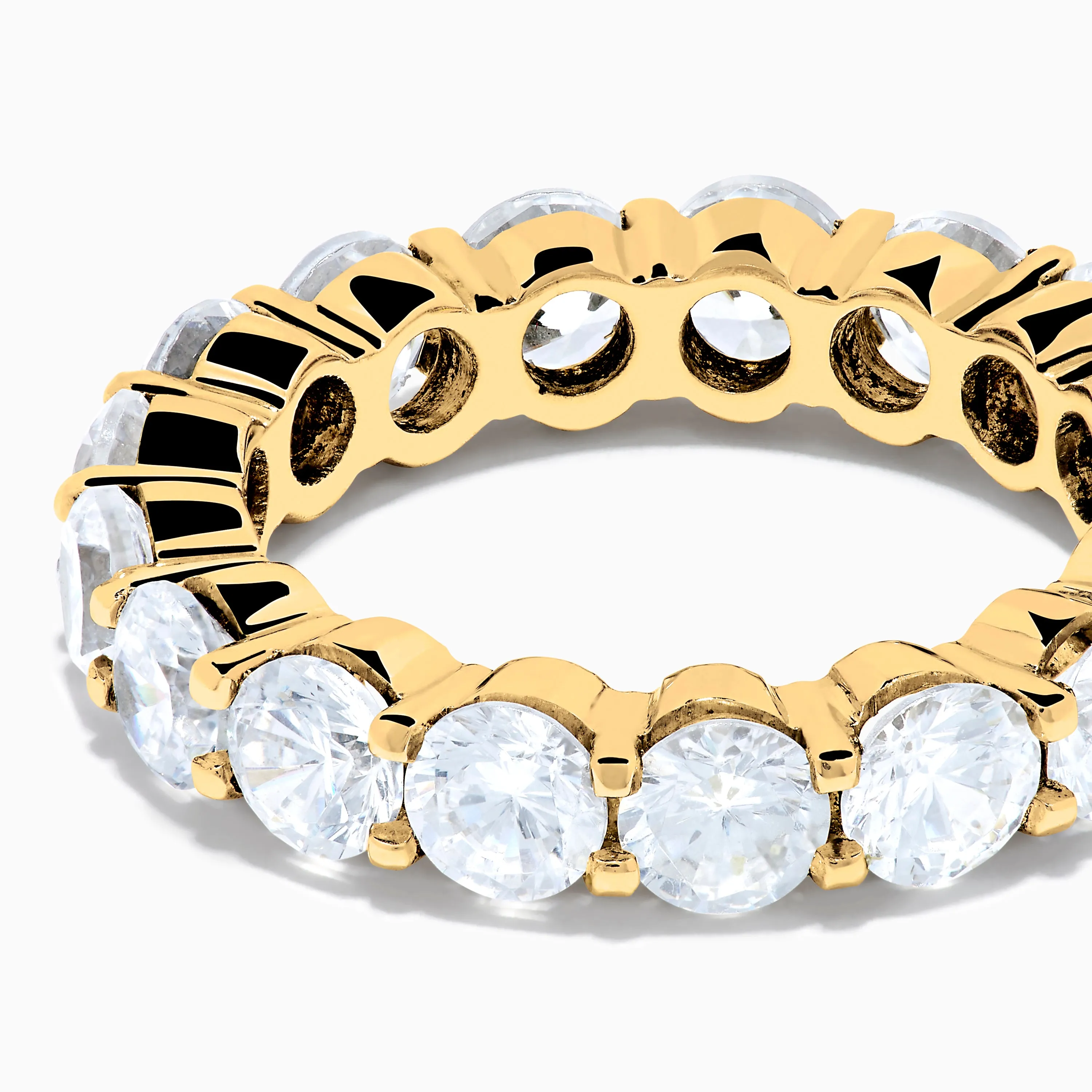14K Yellow Gold Prong Set Diamond Eternity Band, 4.00 TCW sold by Effy product image thumbnail 2