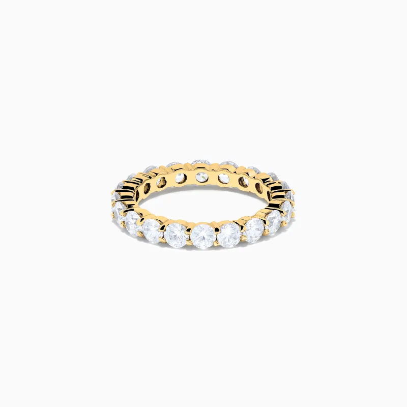 14K Yellow Gold Prong Set Diamond Eternity Band, 3.00 TCW sold by Effy