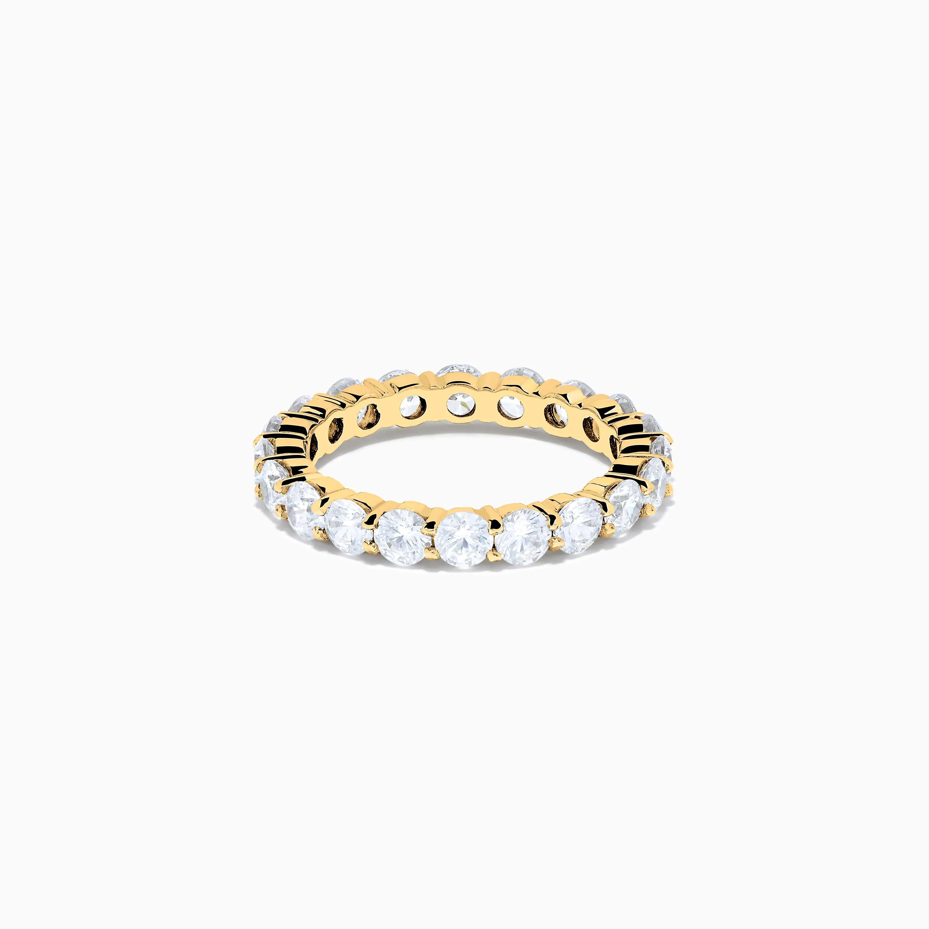 14K Yellow Gold Prong Set Diamond Eternity Band, 3.00 TCW sold by Effy