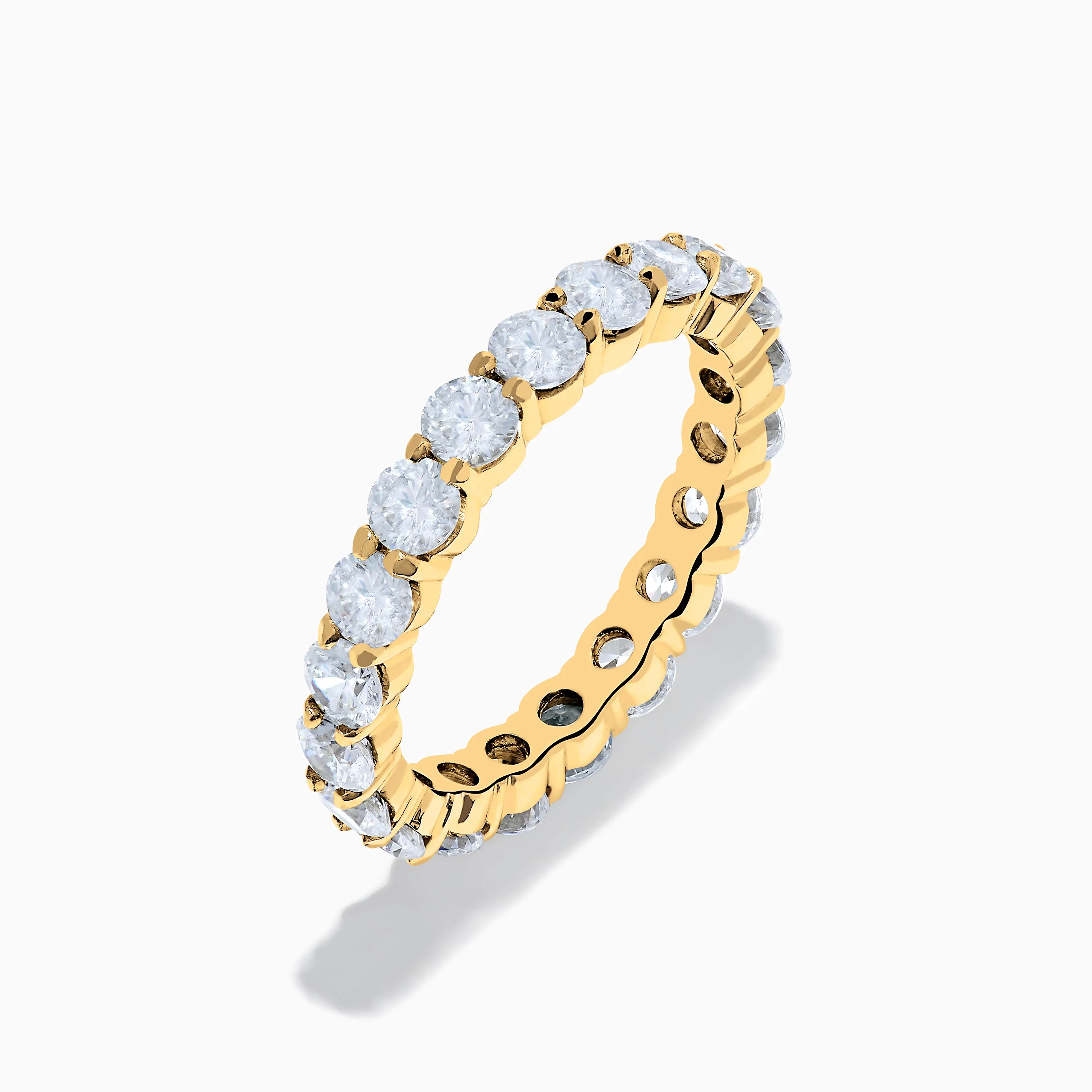 14K Yellow Gold Prong Set Diamond Eternity Band, 3.00 TCW sold by Effy product image thumbnail 4