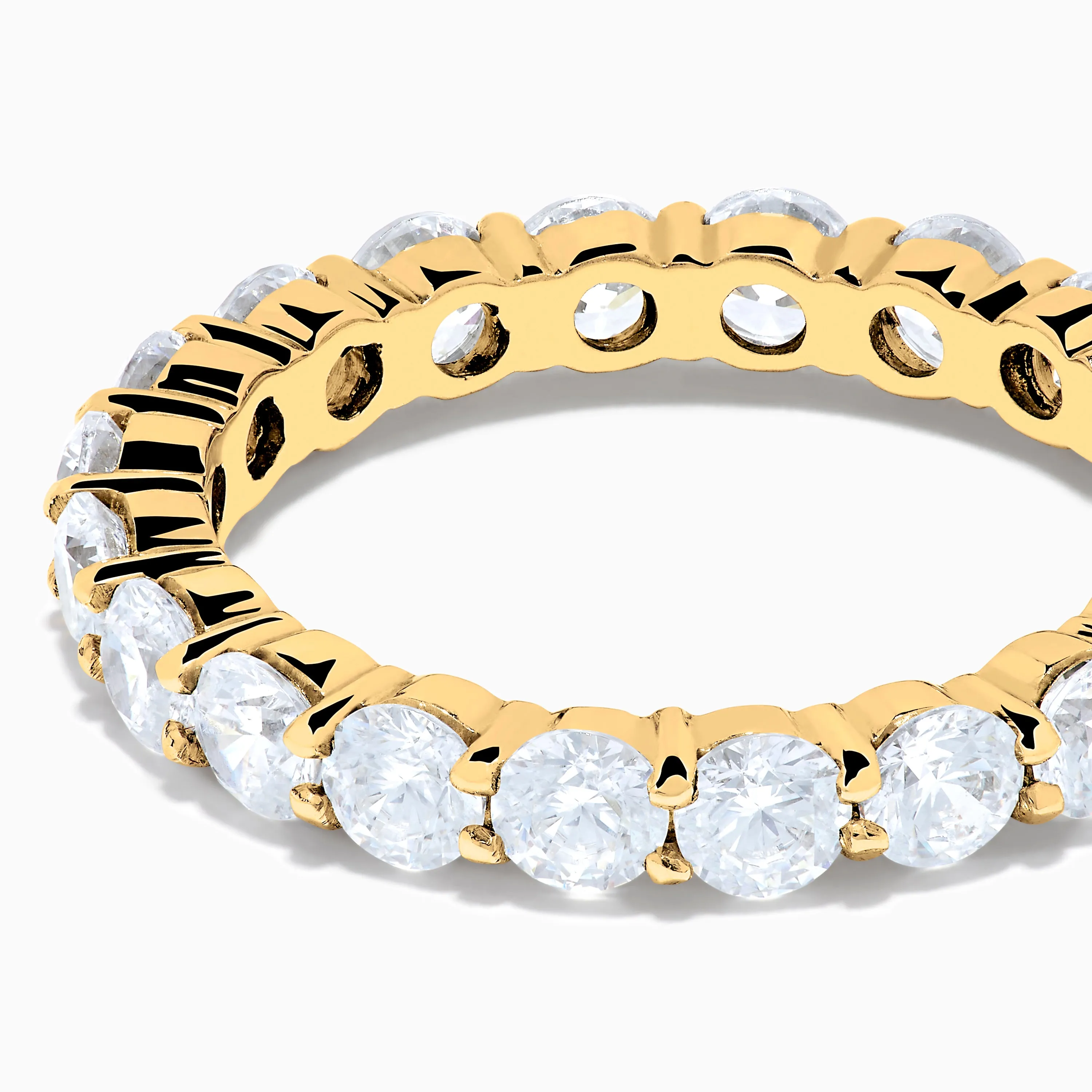 14K Yellow Gold Prong Set Diamond Eternity Band, 3.00 TCW sold by Effy product image thumbnail 2