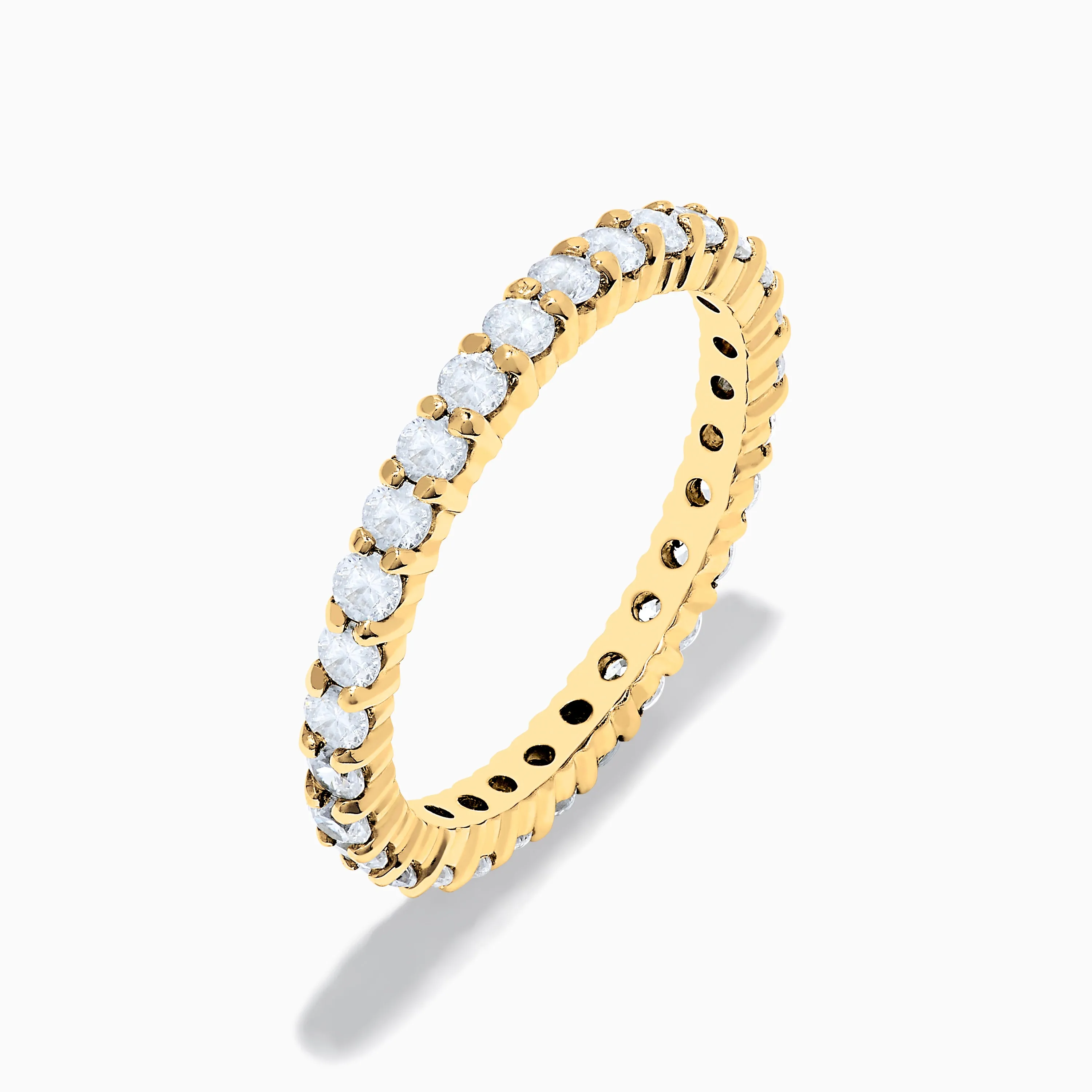 14K Yellow Gold Prong Set Diamond Eternity Band, 1.00 TCW sold by Effy product image thumbnail 4