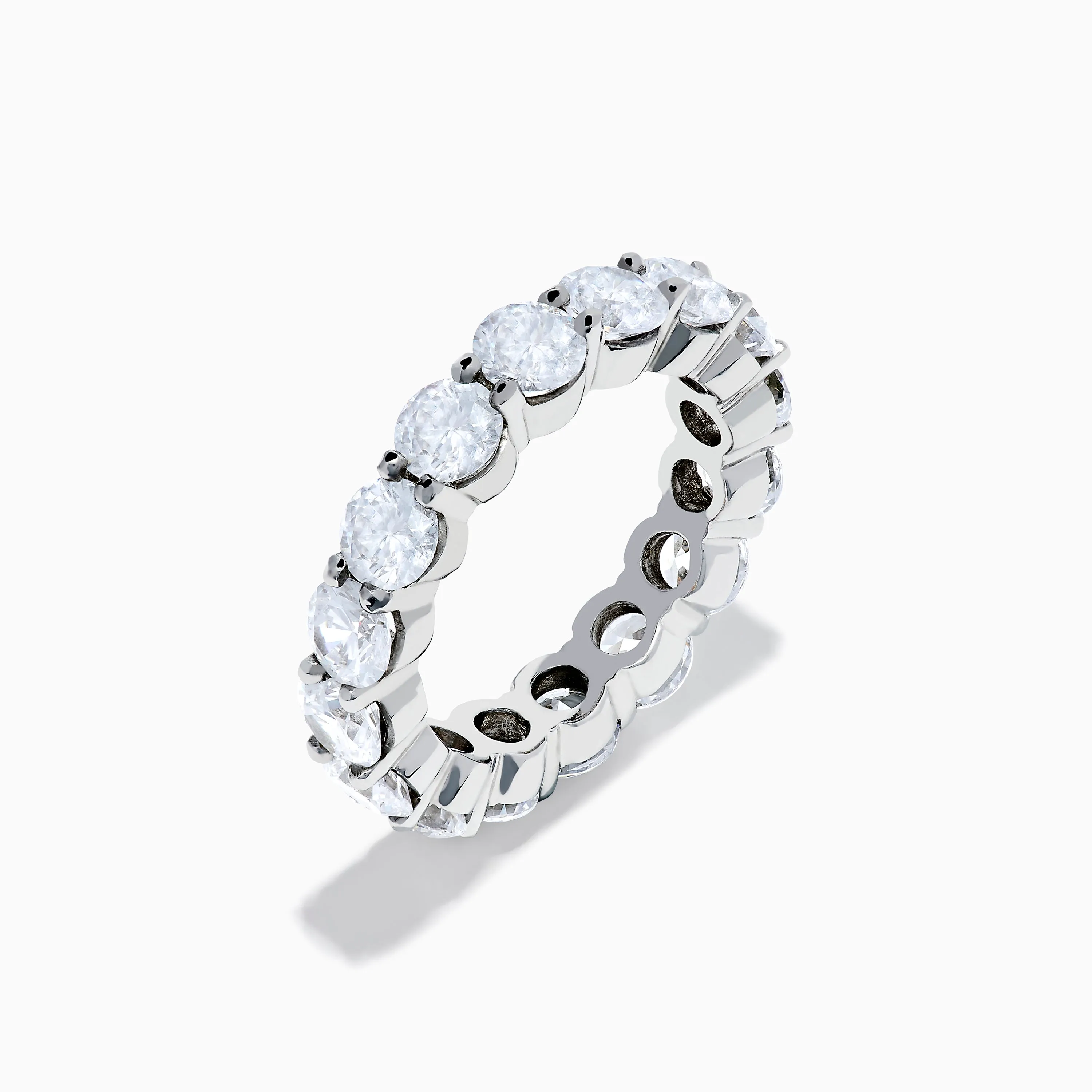 14K White Gold Prong Set Diamond Eternity Band, 5.00 TCW sold by Effy product image thumbnail 4