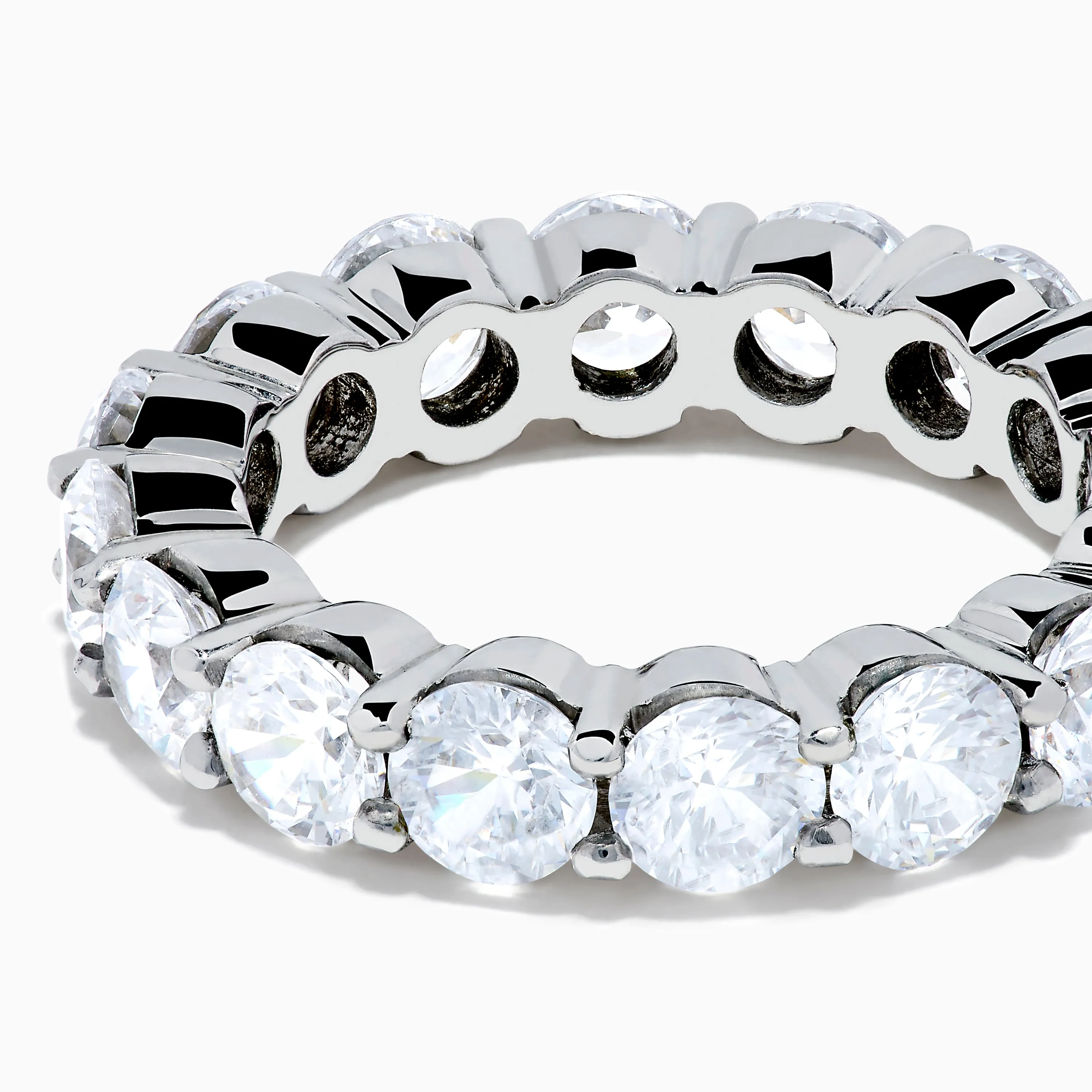 14K White Gold Prong Set Diamond Eternity Band, 5.00 TCW sold by Effy product image thumbnail 2