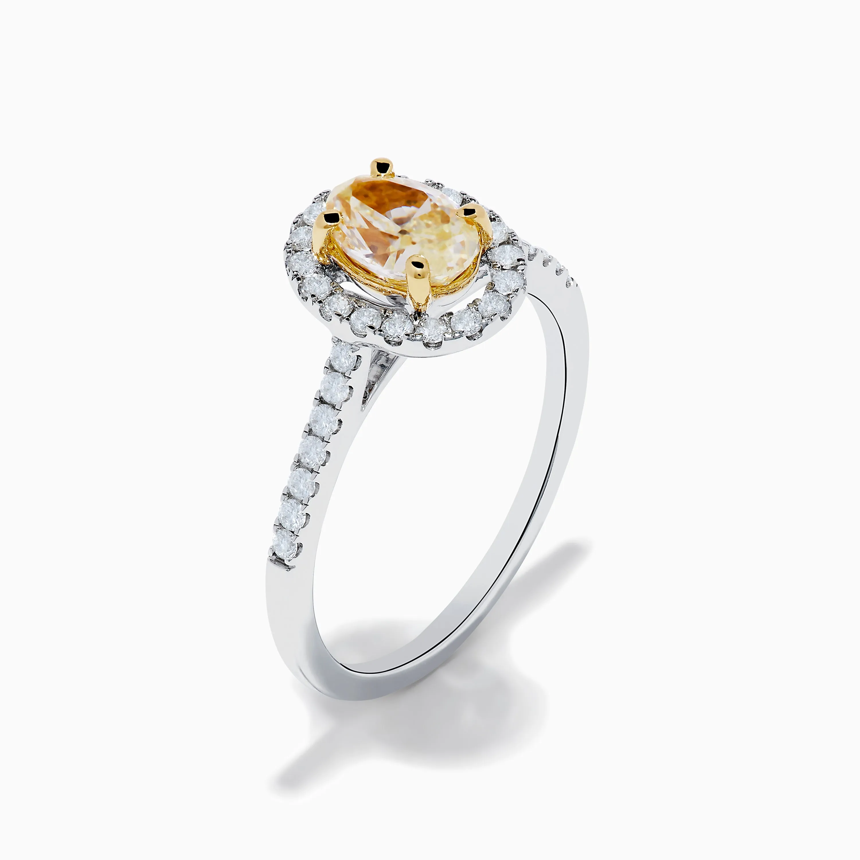 Canare 18K Two Tone White and Yellow Diamond Ring sold by Effy product image thumbnail 4