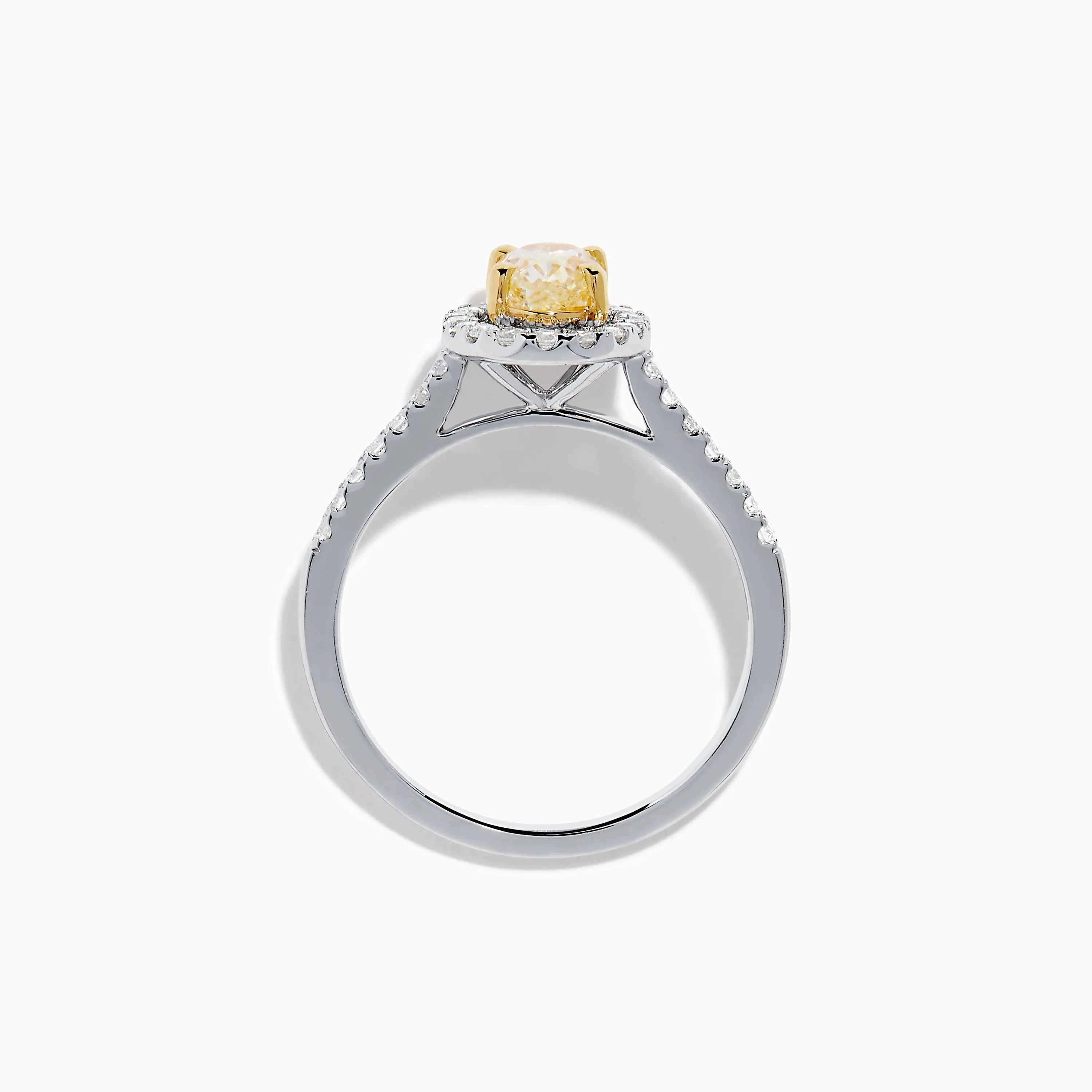 Canare 18K Two Tone White and Yellow Diamond Ring sold by Effy product image thumbnail 3