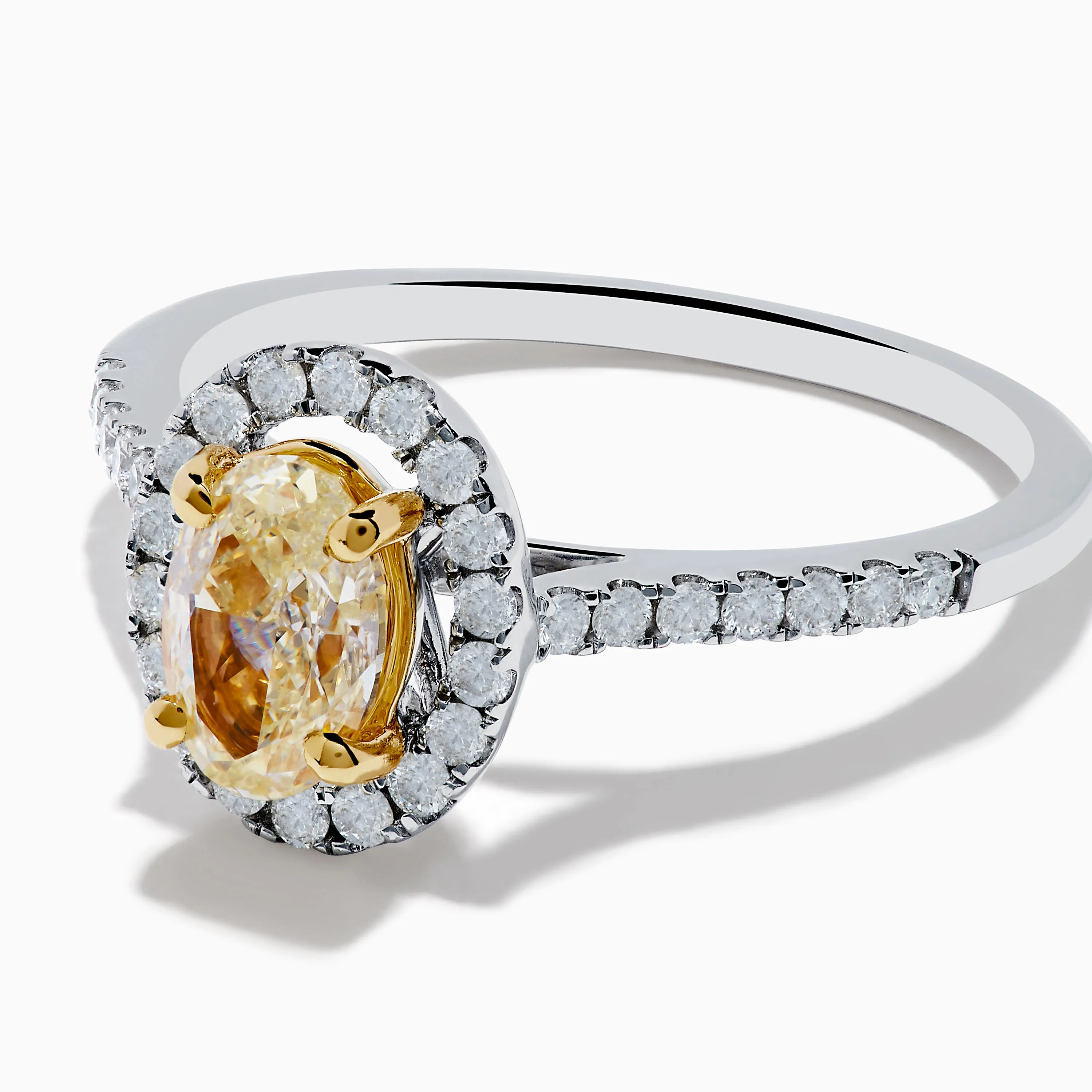 Canare 18K Two Tone White and Yellow Diamond Ring sold by Effy product image thumbnail 2