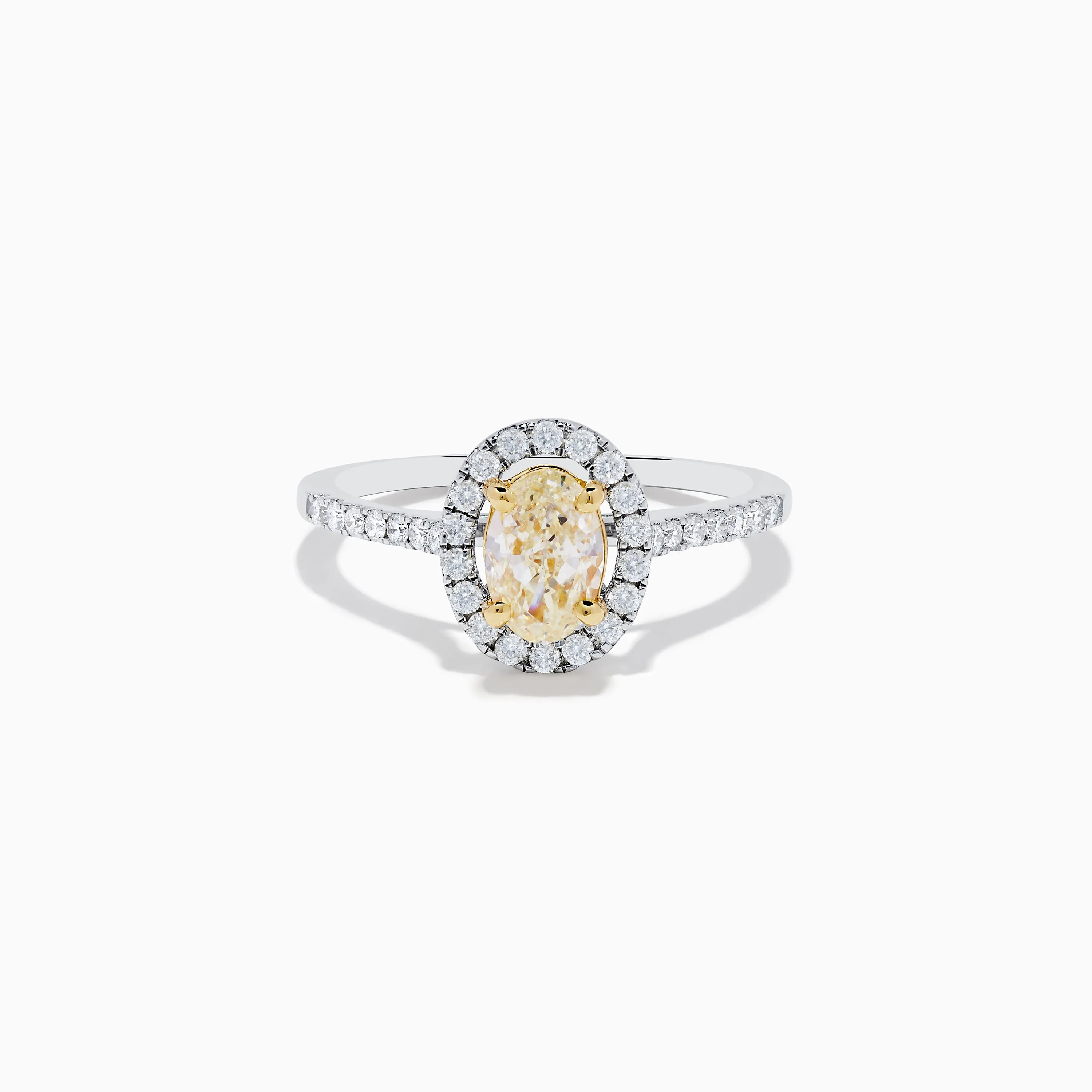 Canare 18K Two Tone White and Yellow Diamond Ring sold by Effy