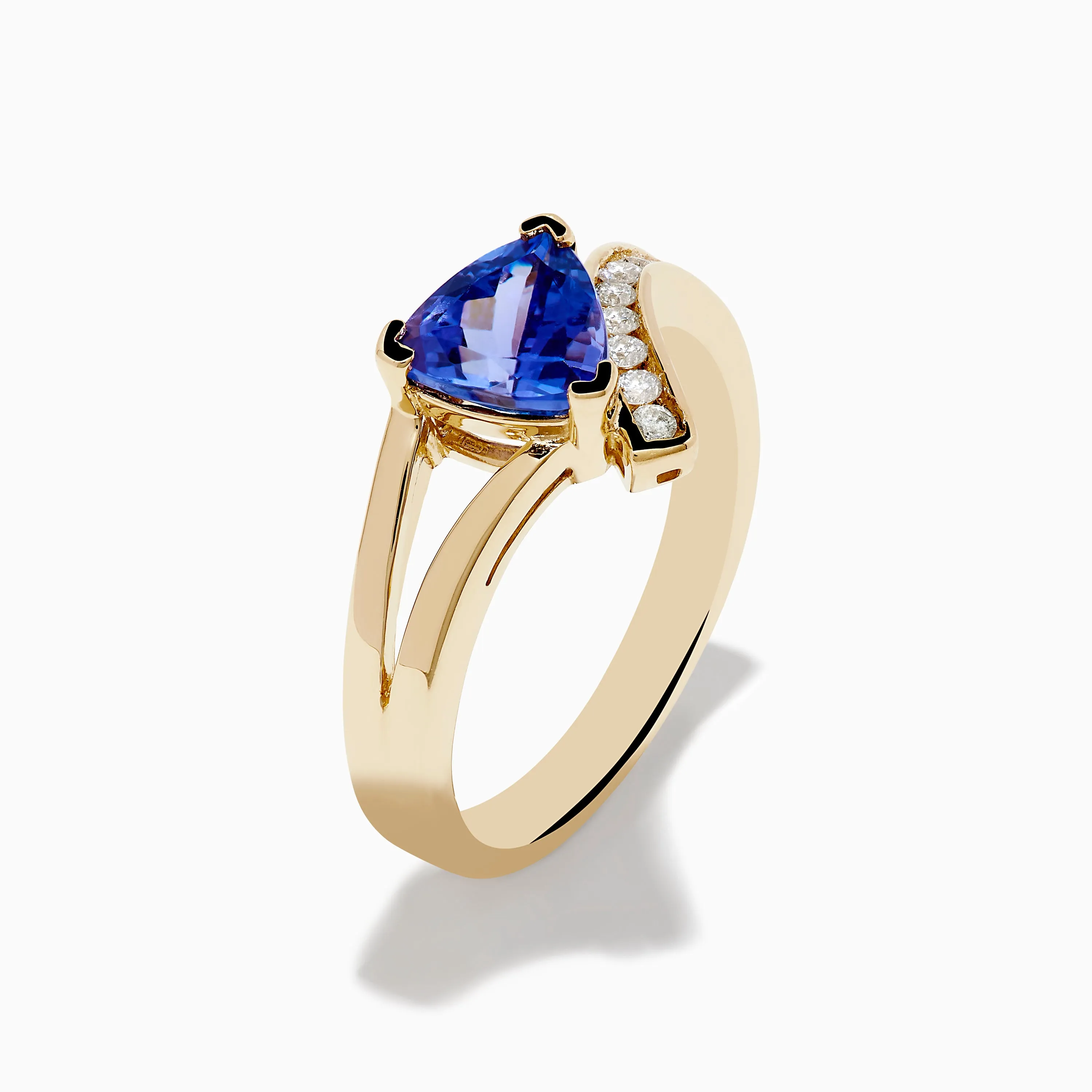 Nahla 14K Yellow Gold Tanzanite and Diamond Ring sold by Effy product image thumbnail 4