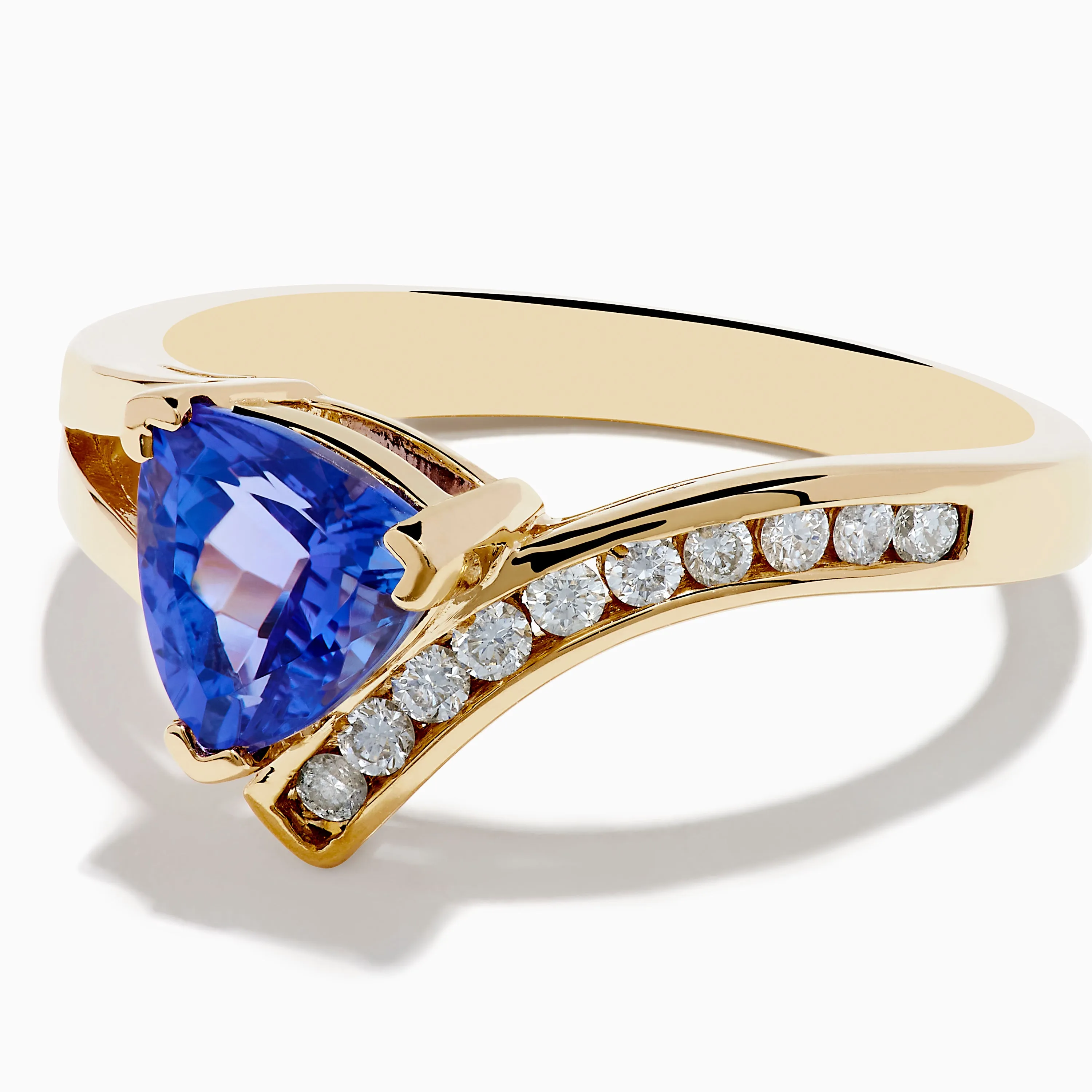 Nahla 14K Yellow Gold Tanzanite and Diamond Ring sold by Effy product image thumbnail 2