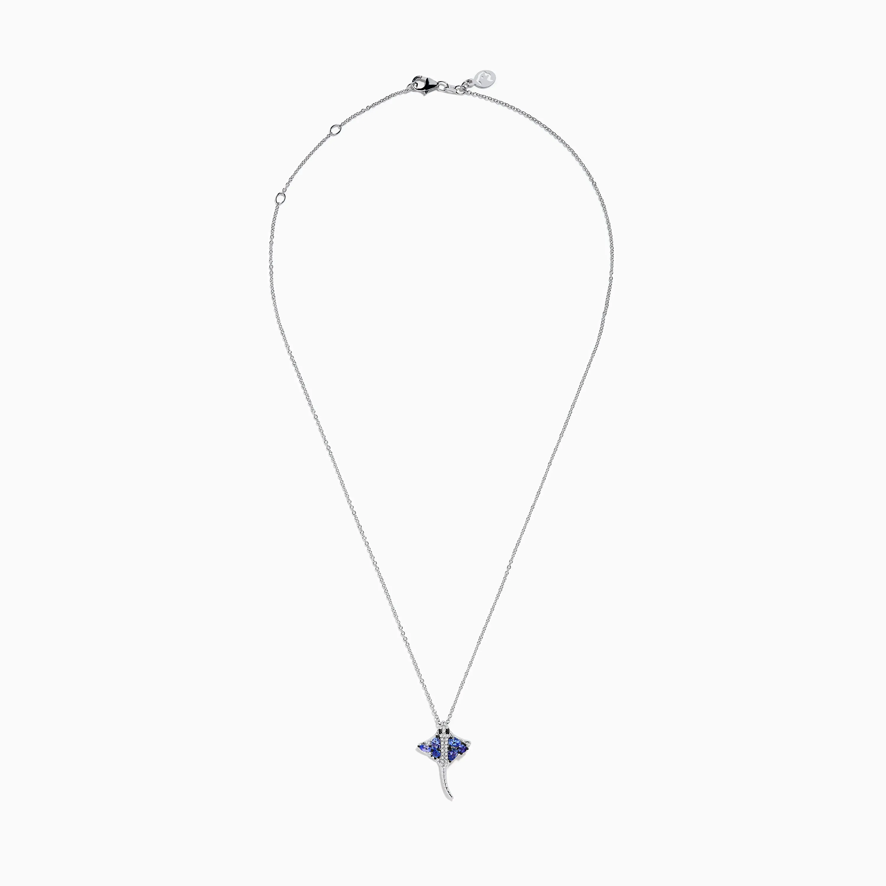 Seaside 925 Silver Tanzanite and Diamond Stingray Pendant sold by Effy product image thumbnail 3
