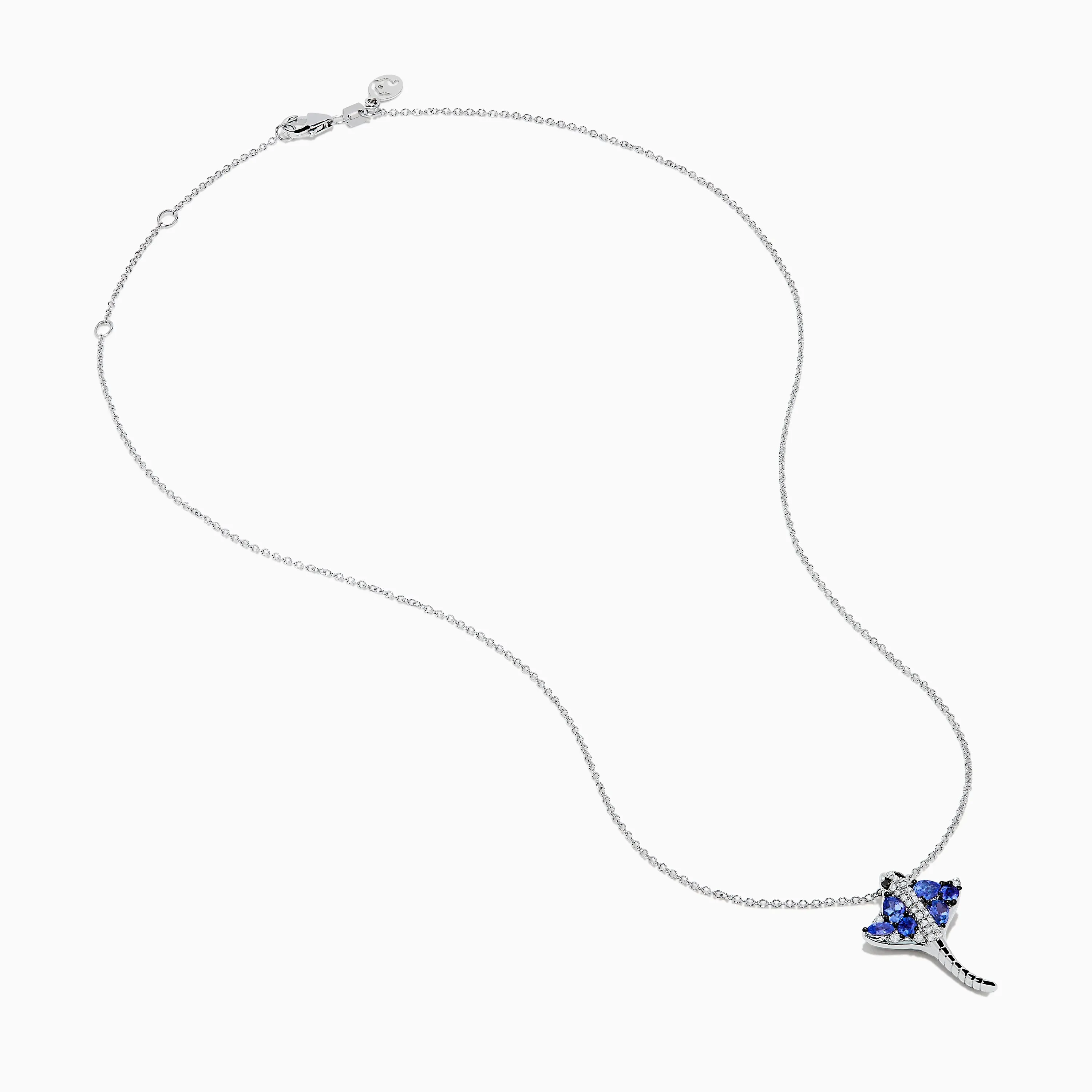 Seaside 925 Silver Tanzanite and Diamond Stingray Pendant sold by Effy product image thumbnail 2
