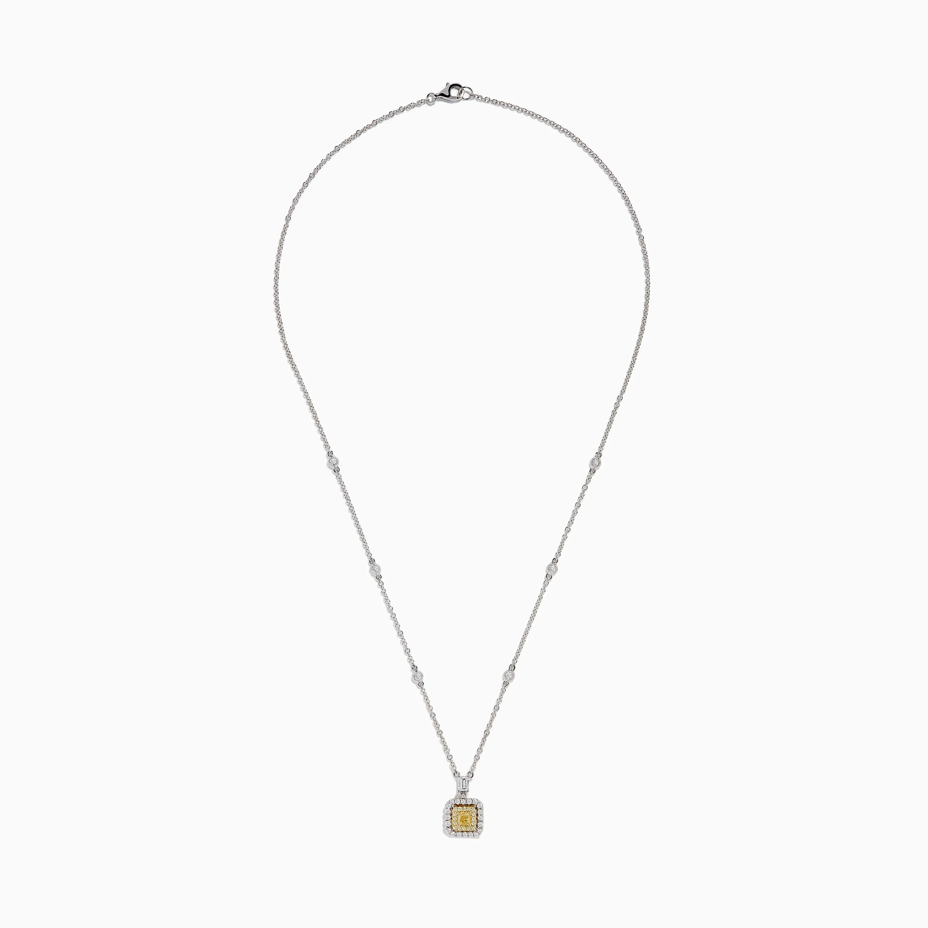 Canare 18K Two Tone Gold White and Yellow Diamond Necklace sold by Effy product image thumbnail 3