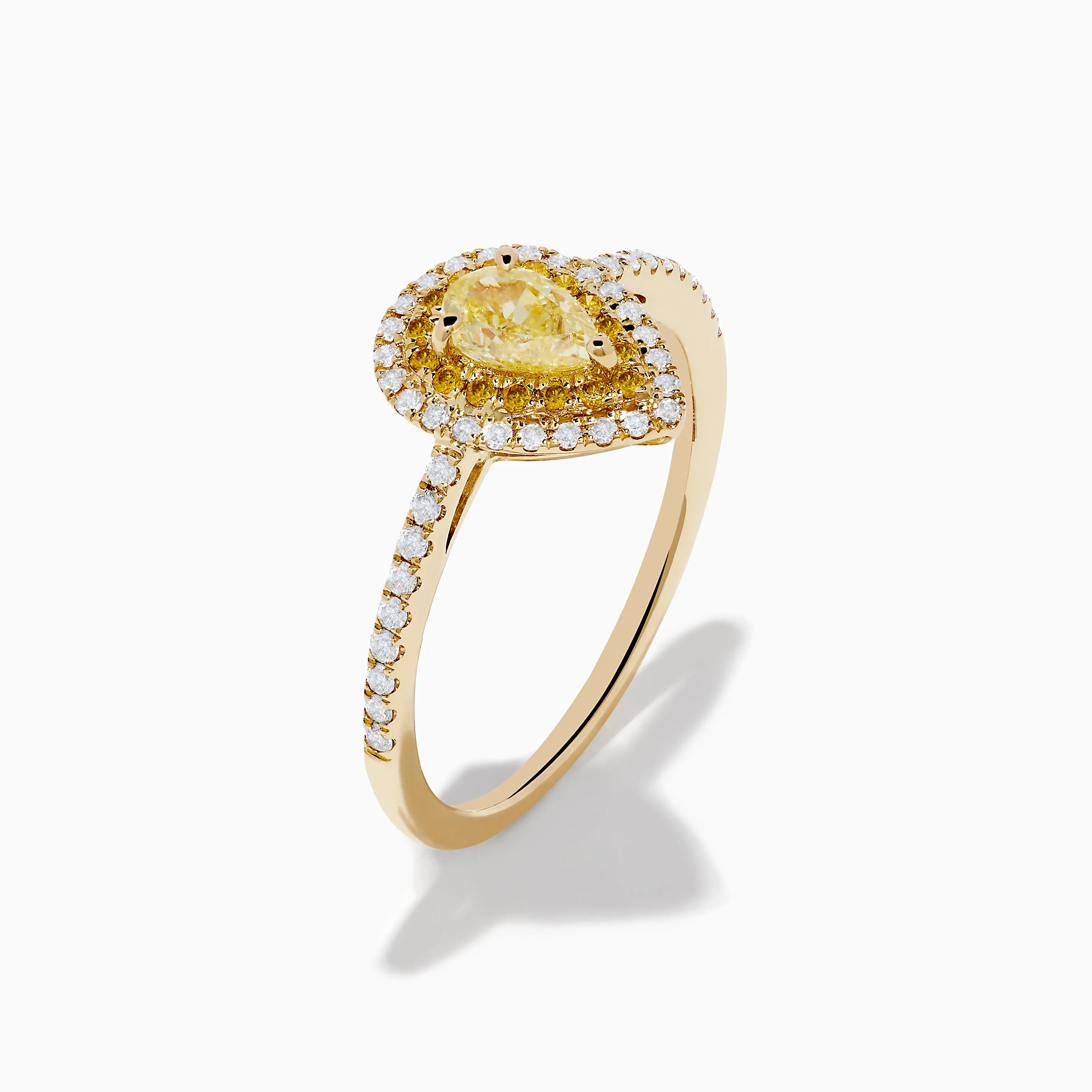 Canare 14K Yellow Gold White and Yellow Diamond Ring sold by Effy product image thumbnail 4