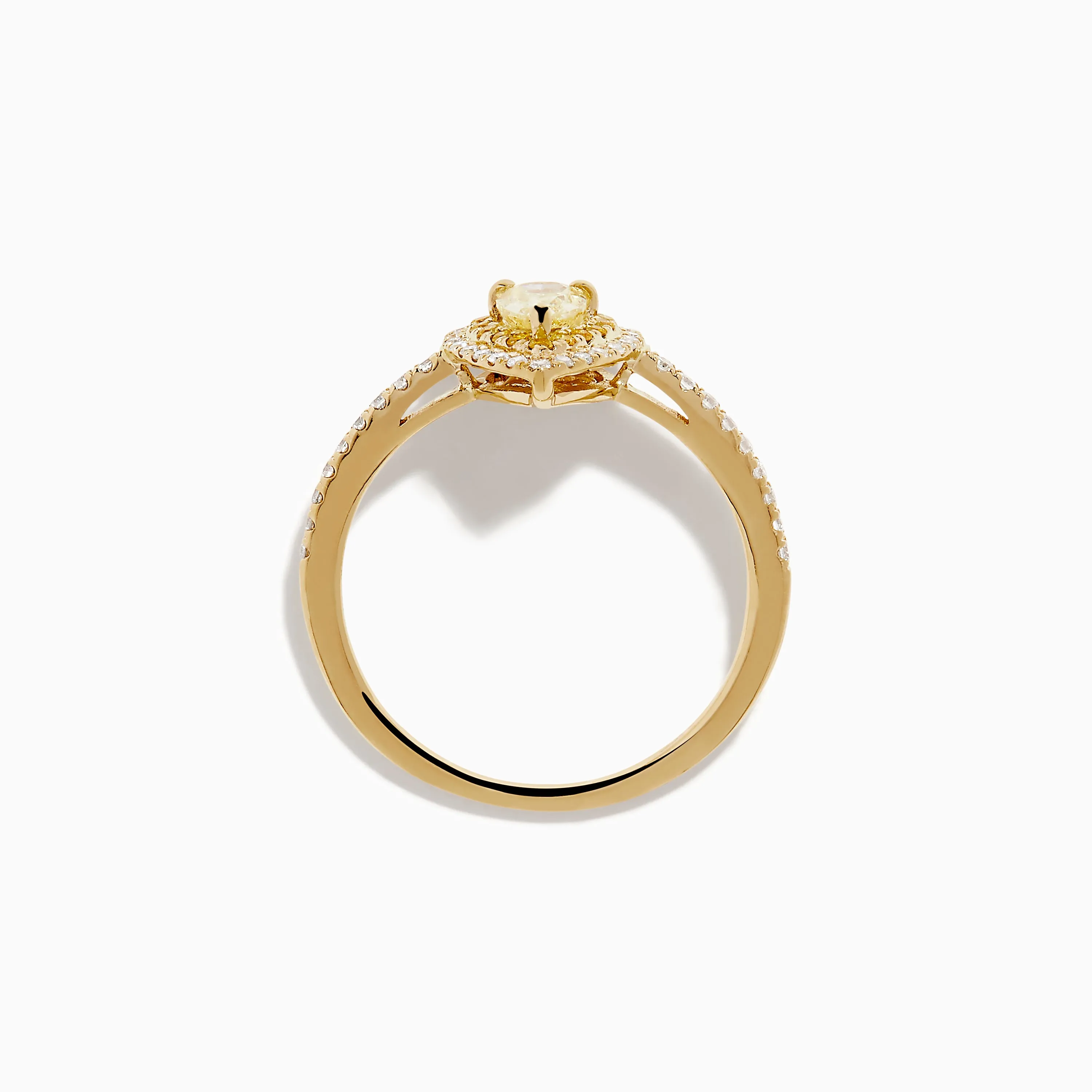 Canare 14K Yellow Gold White and Yellow Diamond Ring sold by Effy product image thumbnail 3