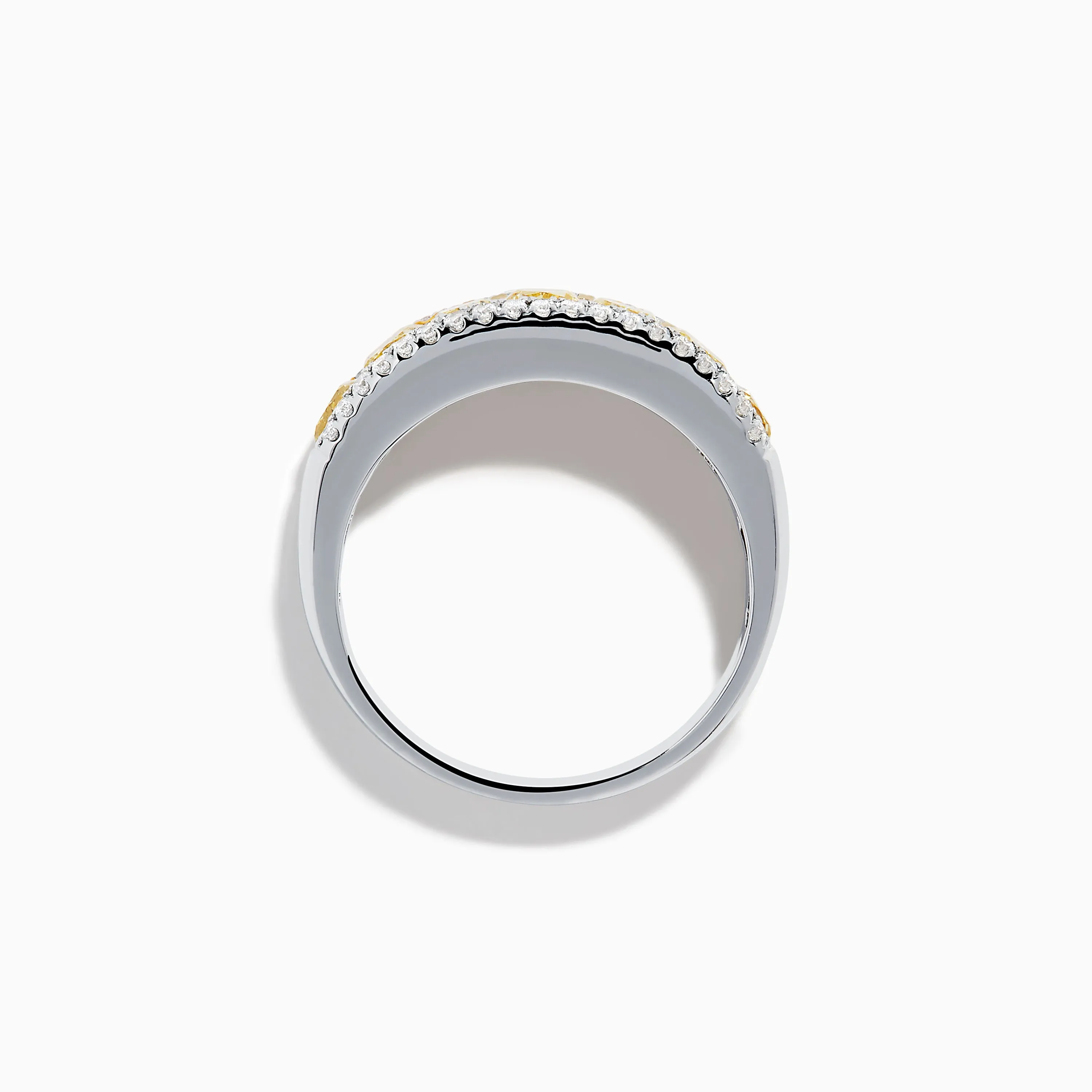 Canare 18K Two Tone Gold White and Yellow Diamond Band Ring sold by Effy product image thumbnail 3