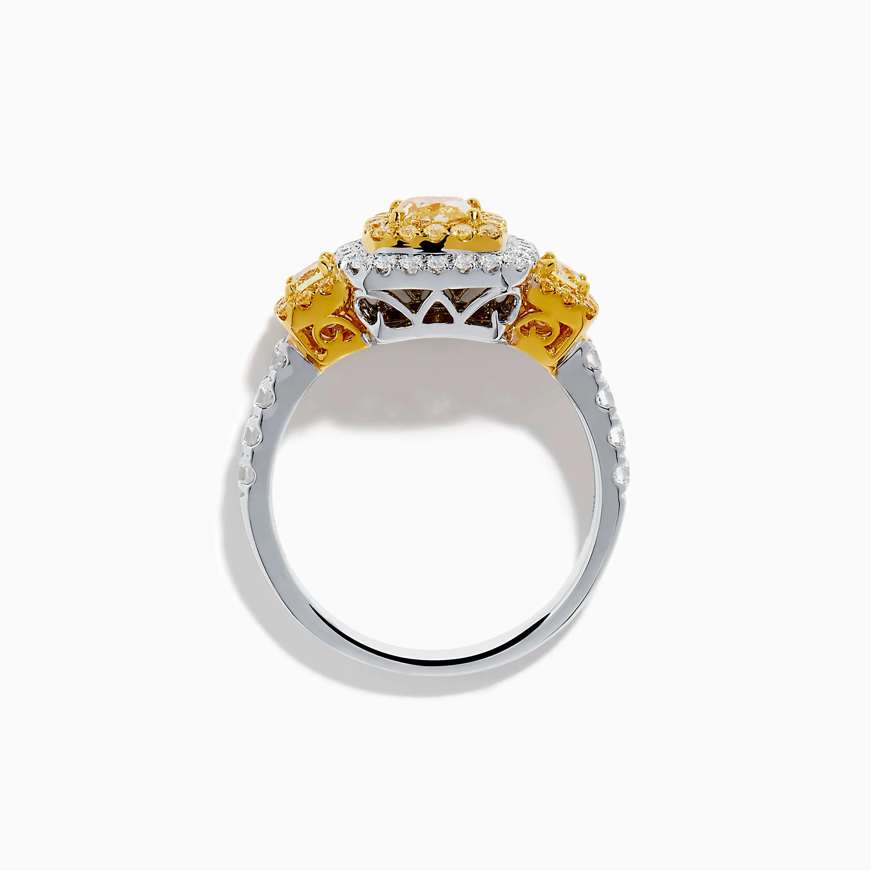 Canare 18K Two Tone Gold White and Yellow Diamond Ring sold by Effy product image thumbnail 3