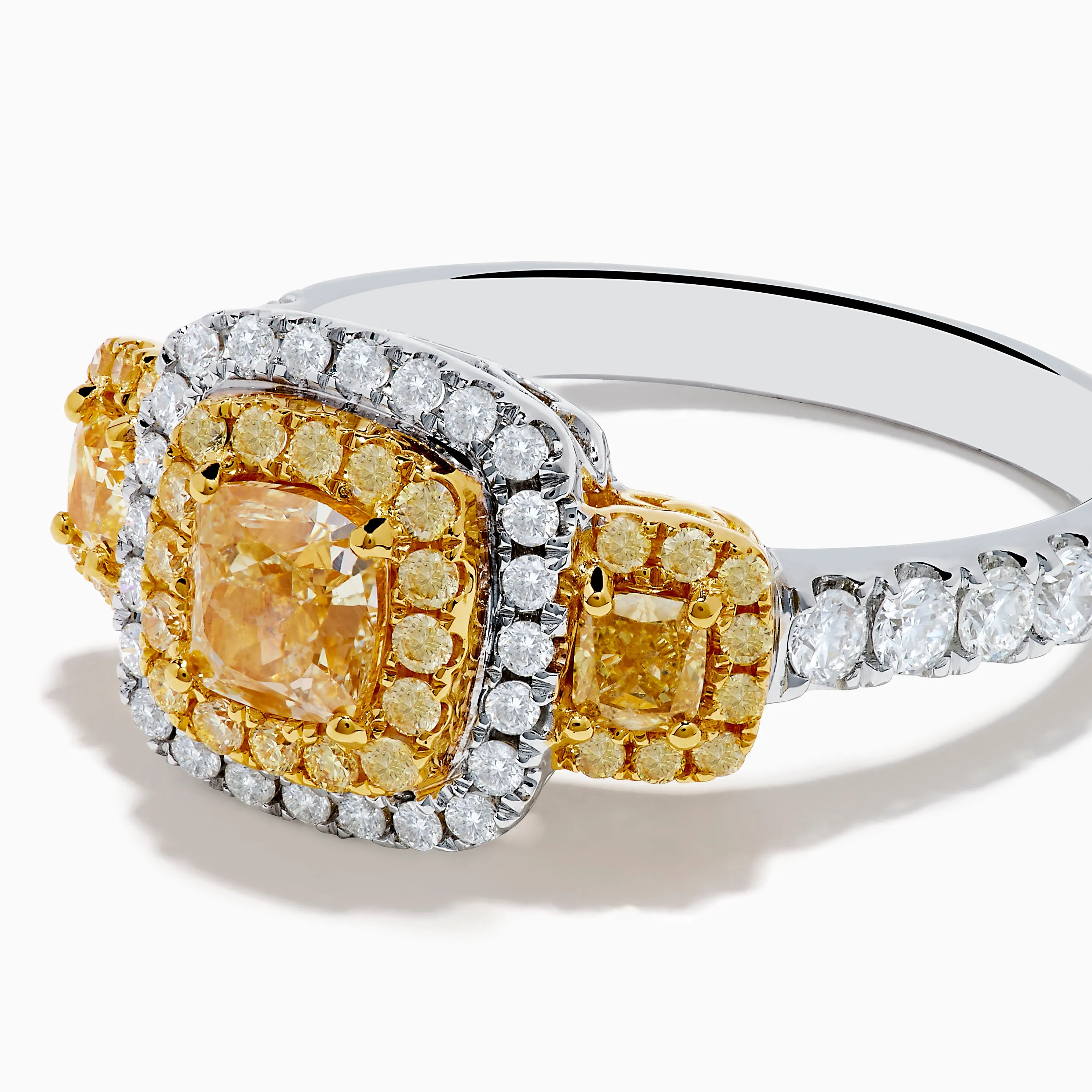 Canare 18K Two Tone Gold White and Yellow Diamond Ring sold by Effy product image thumbnail 2