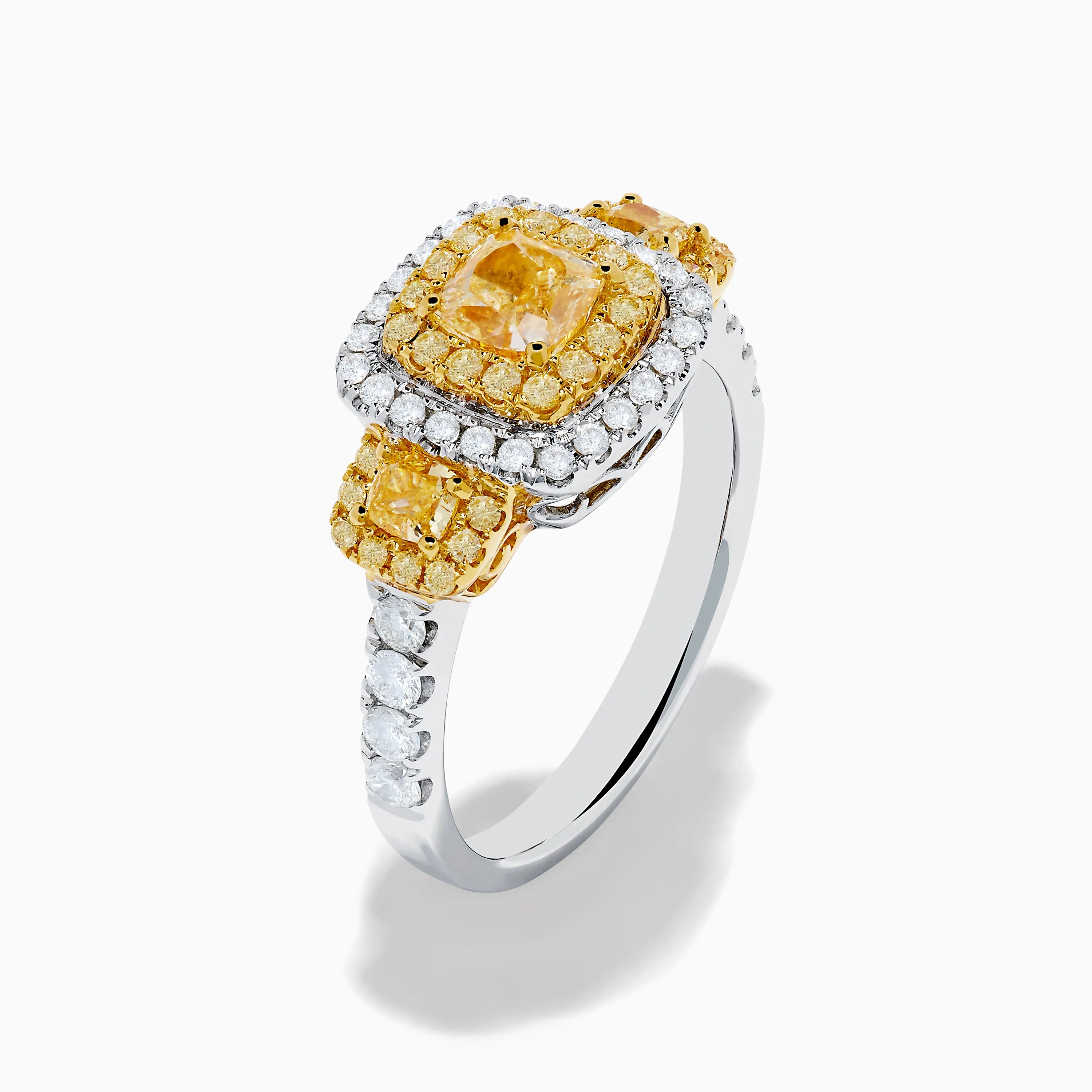 Canare 18K Two Tone Gold White and Yellow Diamond Ring sold by Effy product image thumbnail 4