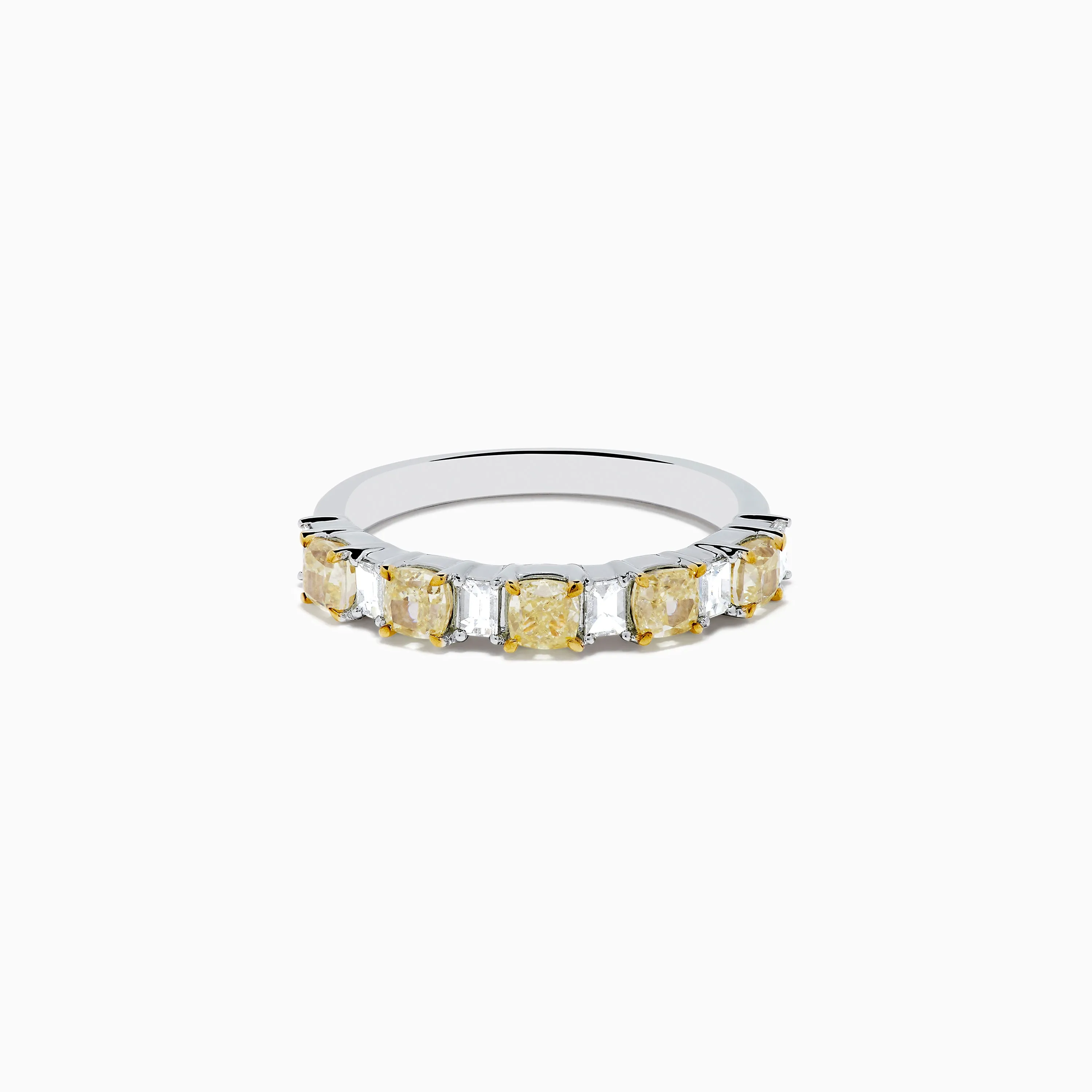 Canare 18K Two Tone Gold White and Yellow Gold Diamond Band Ring sold by Effy
