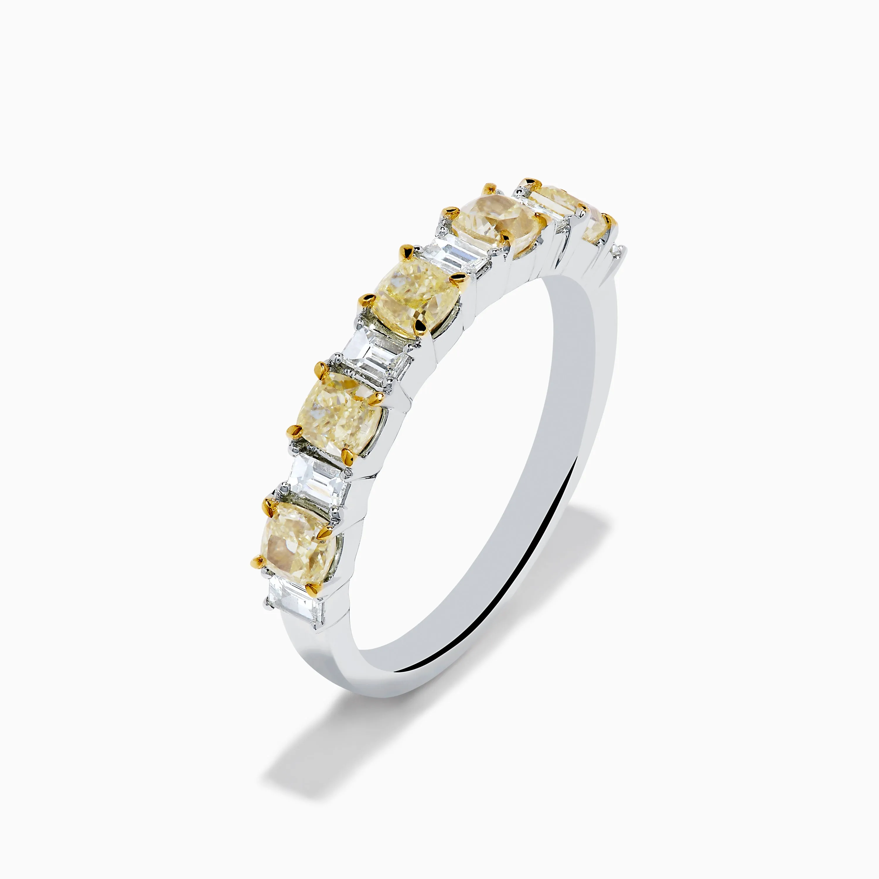Canare 18K Two Tone Gold White and Yellow Gold Diamond Band Ring sold by Effy product image thumbnail 4