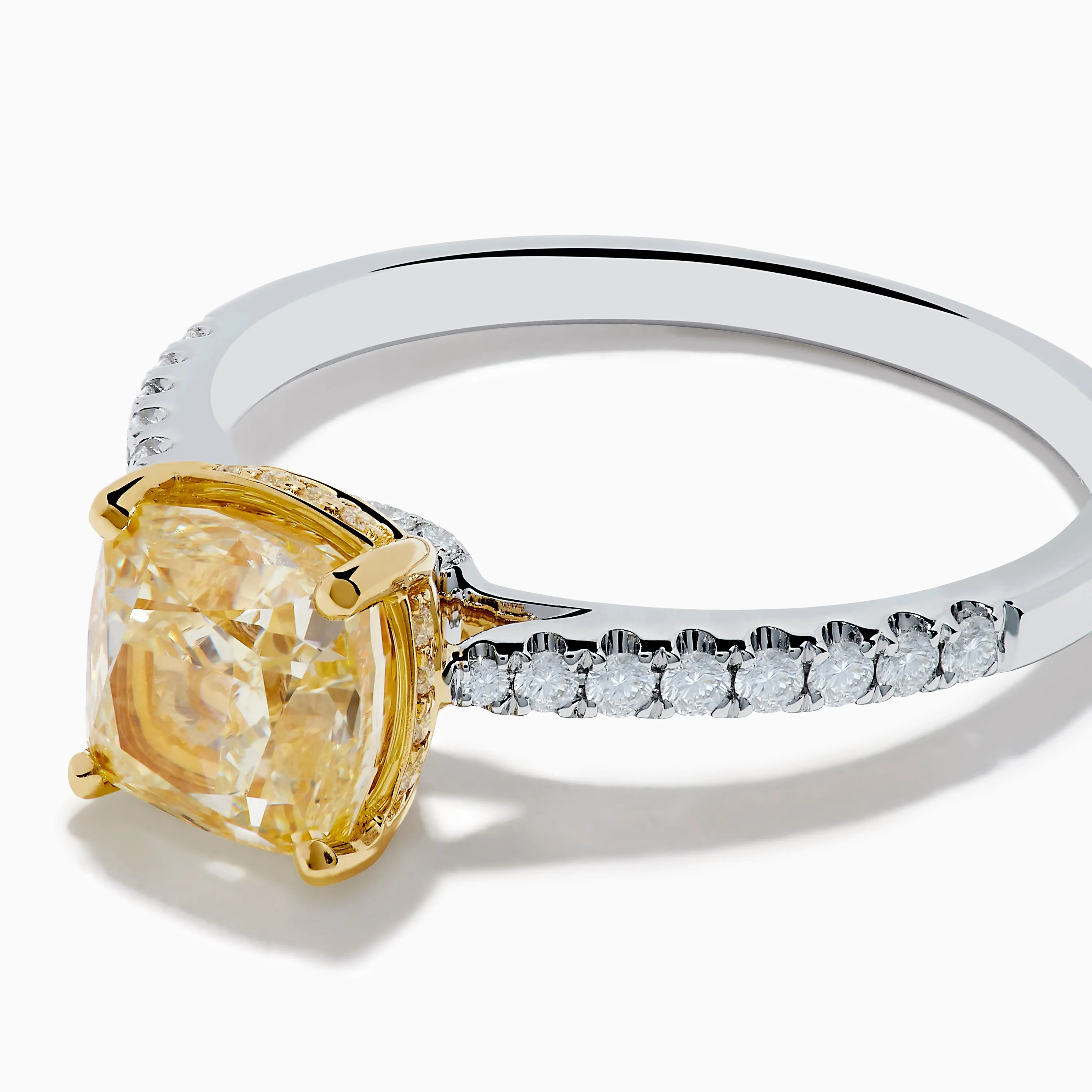 Canare 18K Two Tone White and Yellow Diamond Ring sold by Effy product image thumbnail 2