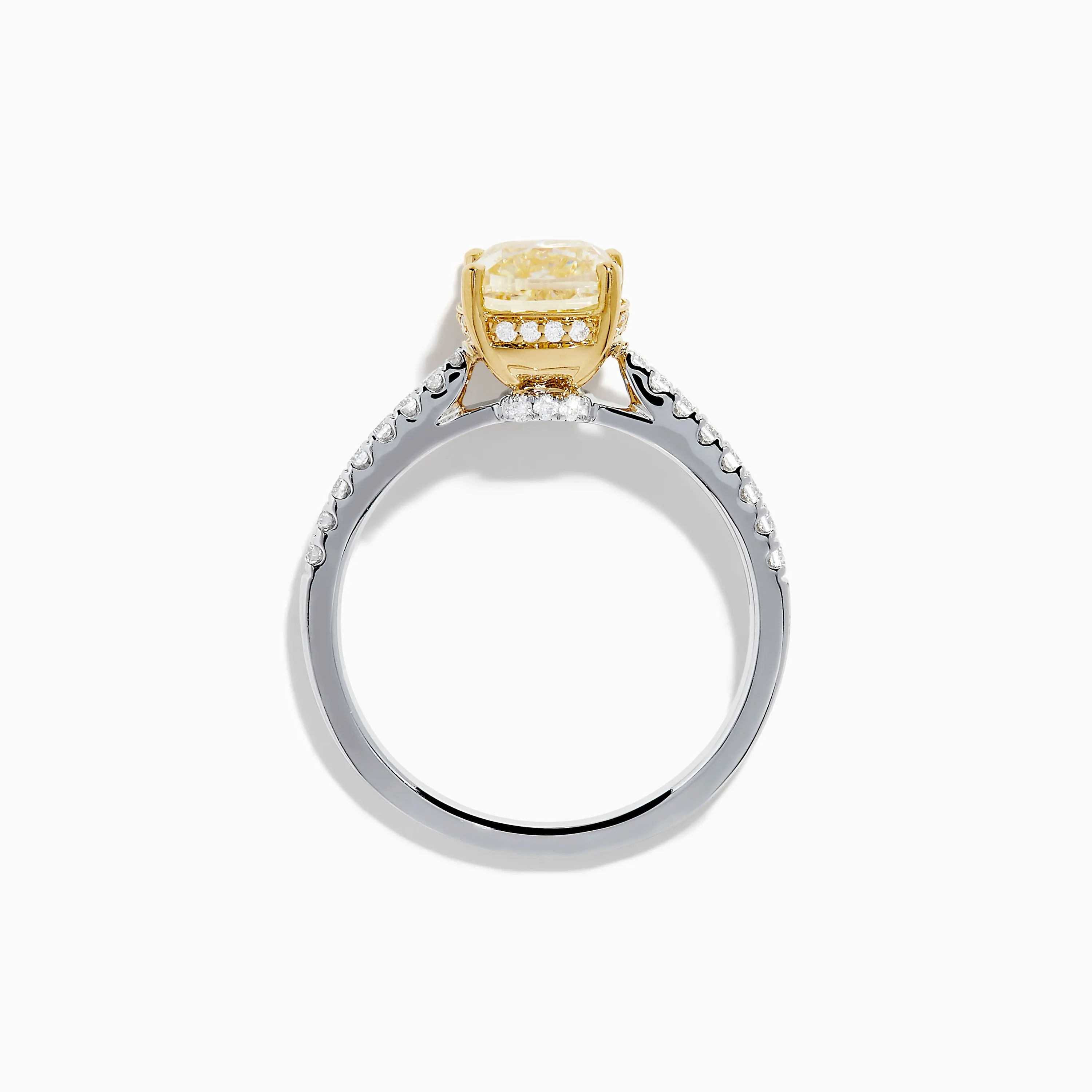 Canare 18K Two Tone White and Yellow Diamond Ring sold by Effy product image thumbnail 3