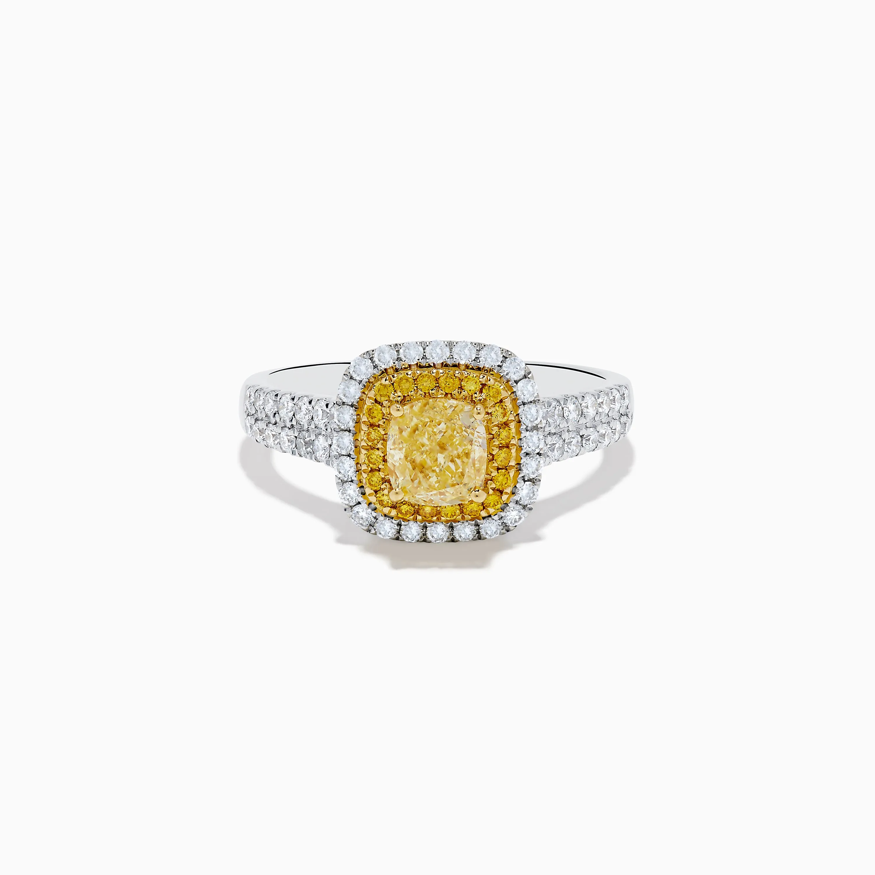 Canare 18K Two Tone White and Yellow Diamond Ring sold by Effy