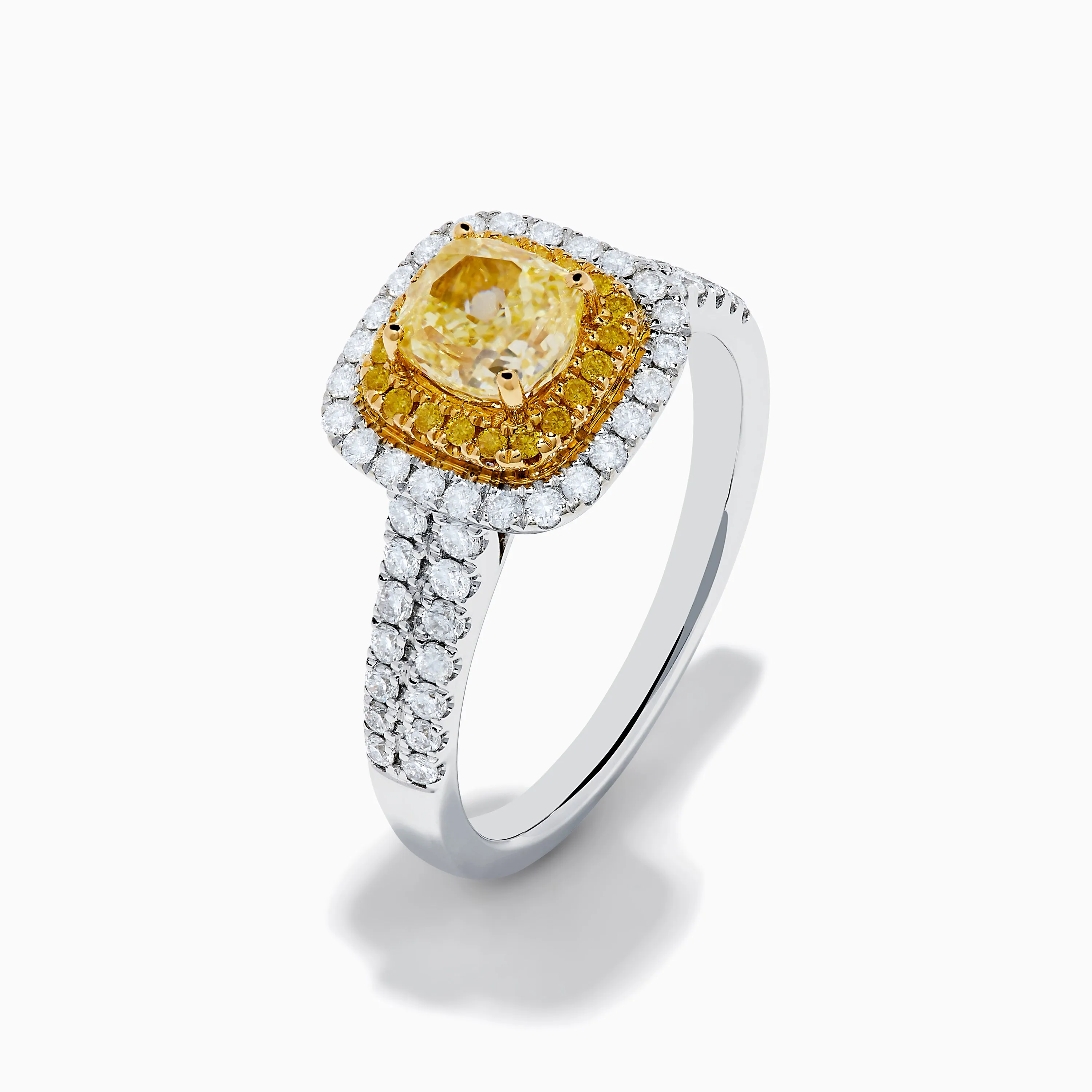 Canare 18K Two Tone White and Yellow Diamond Ring sold by Effy product image thumbnail 4