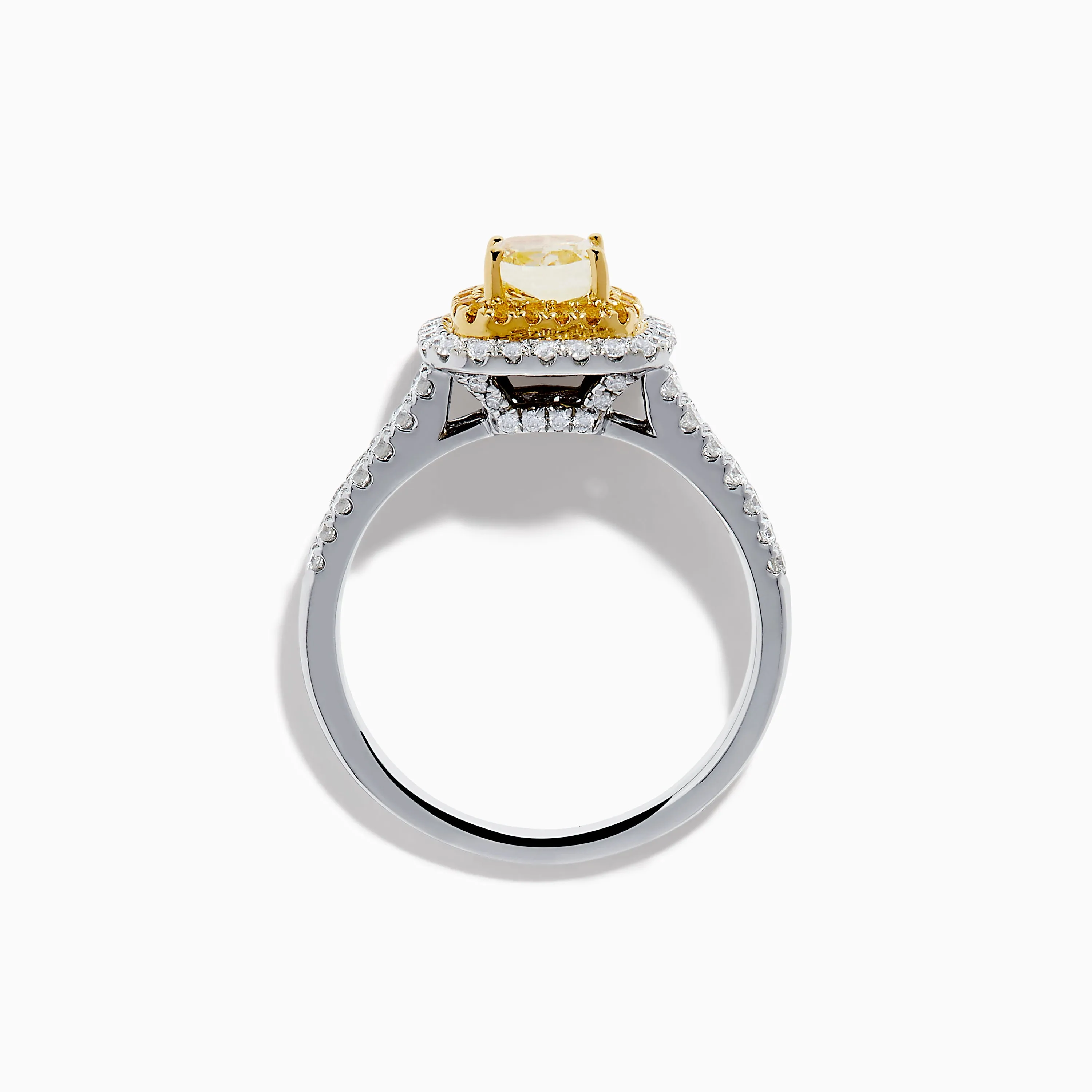 Canare 18K Two Tone White and Yellow Diamond Ring sold by Effy product image thumbnail 3