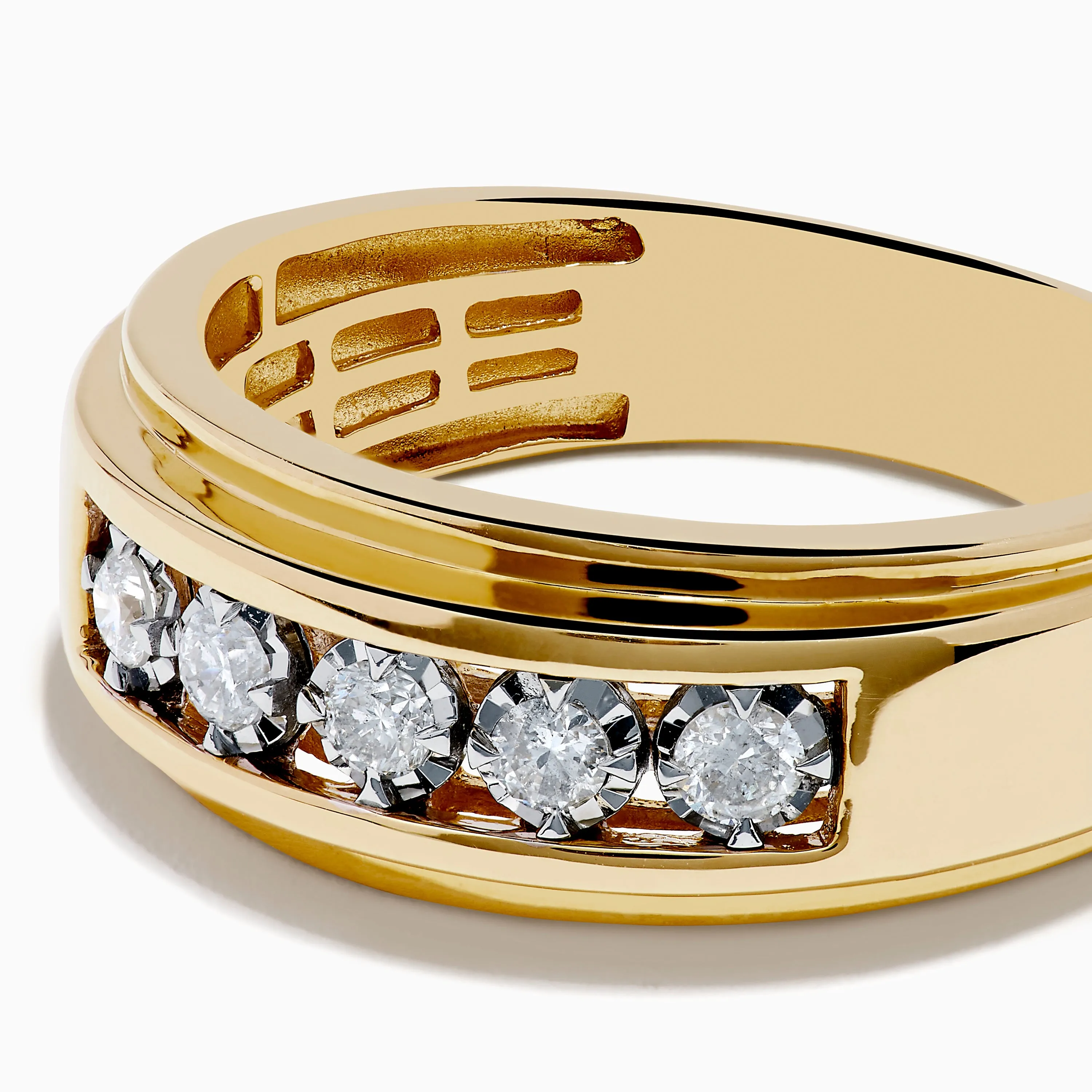 Men's 14K White and Yellow Gold Diamond Ring sold by Effy product image thumbnail 2